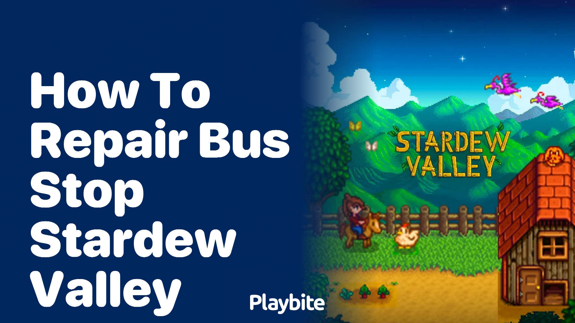 How to Repair the Bus Stop in Stardew Valley