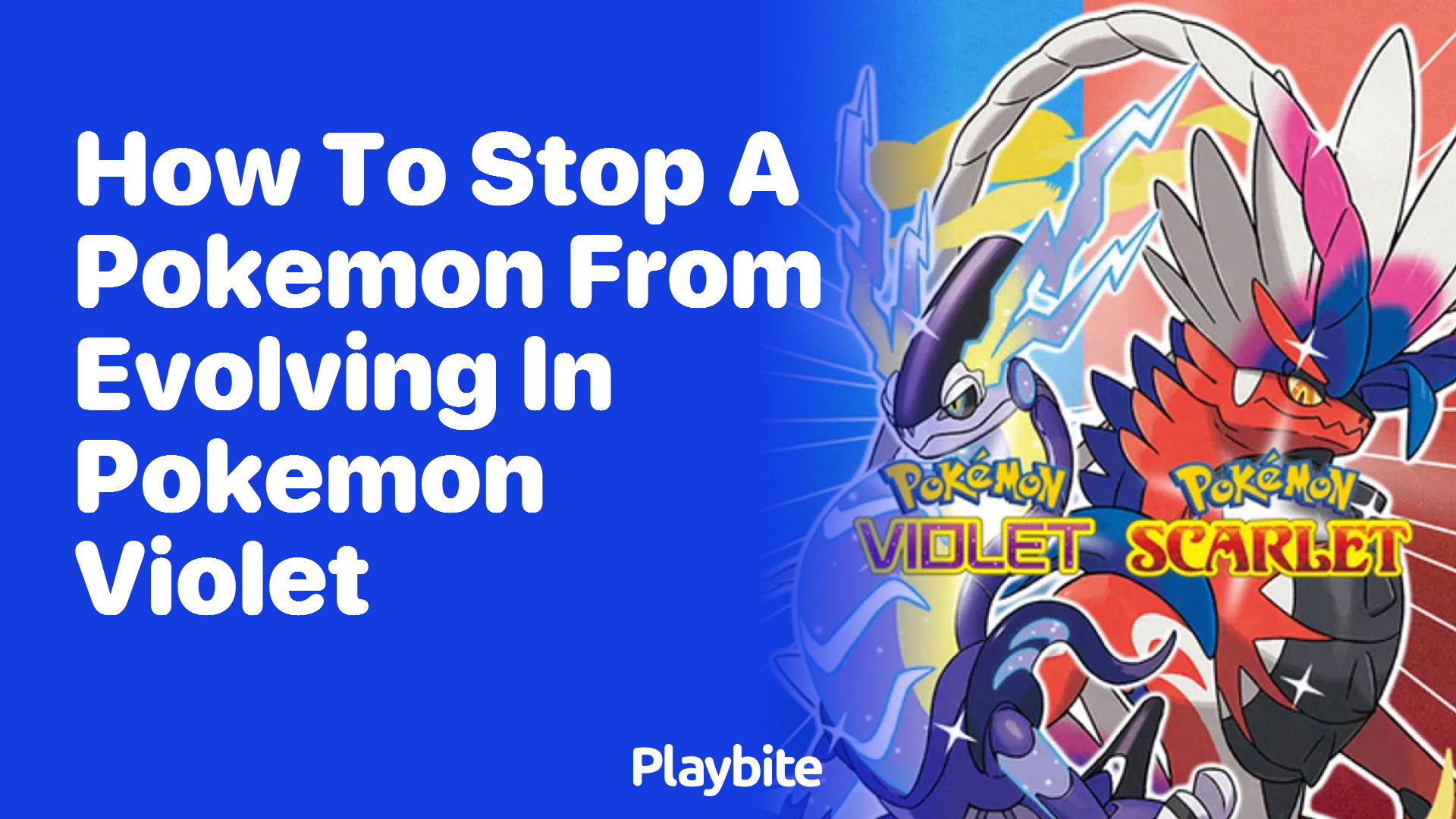 How to stop a Pokemon from evolving in Pokemon Violet