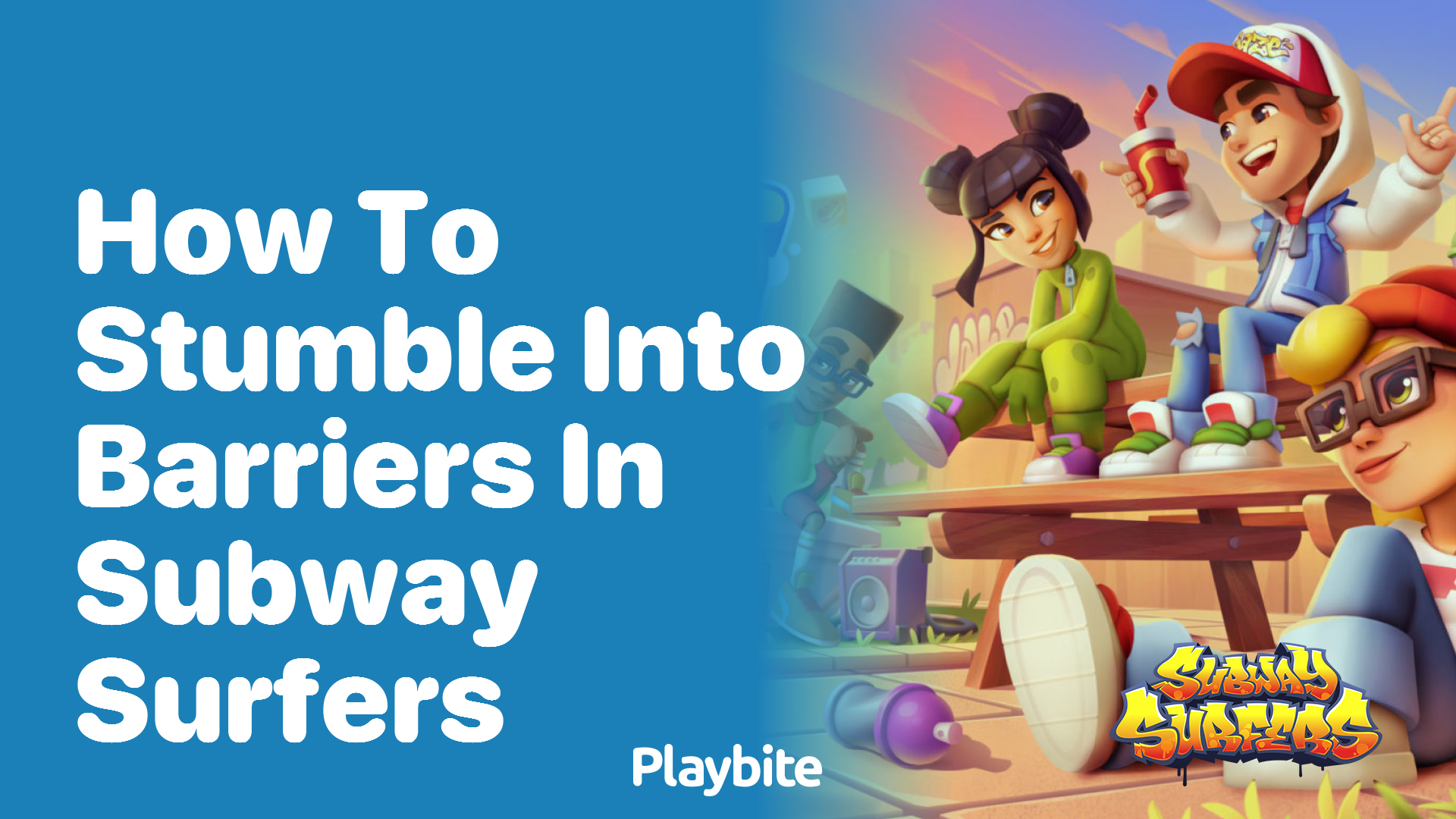 How to stumble into barriers in Subway Surfers?