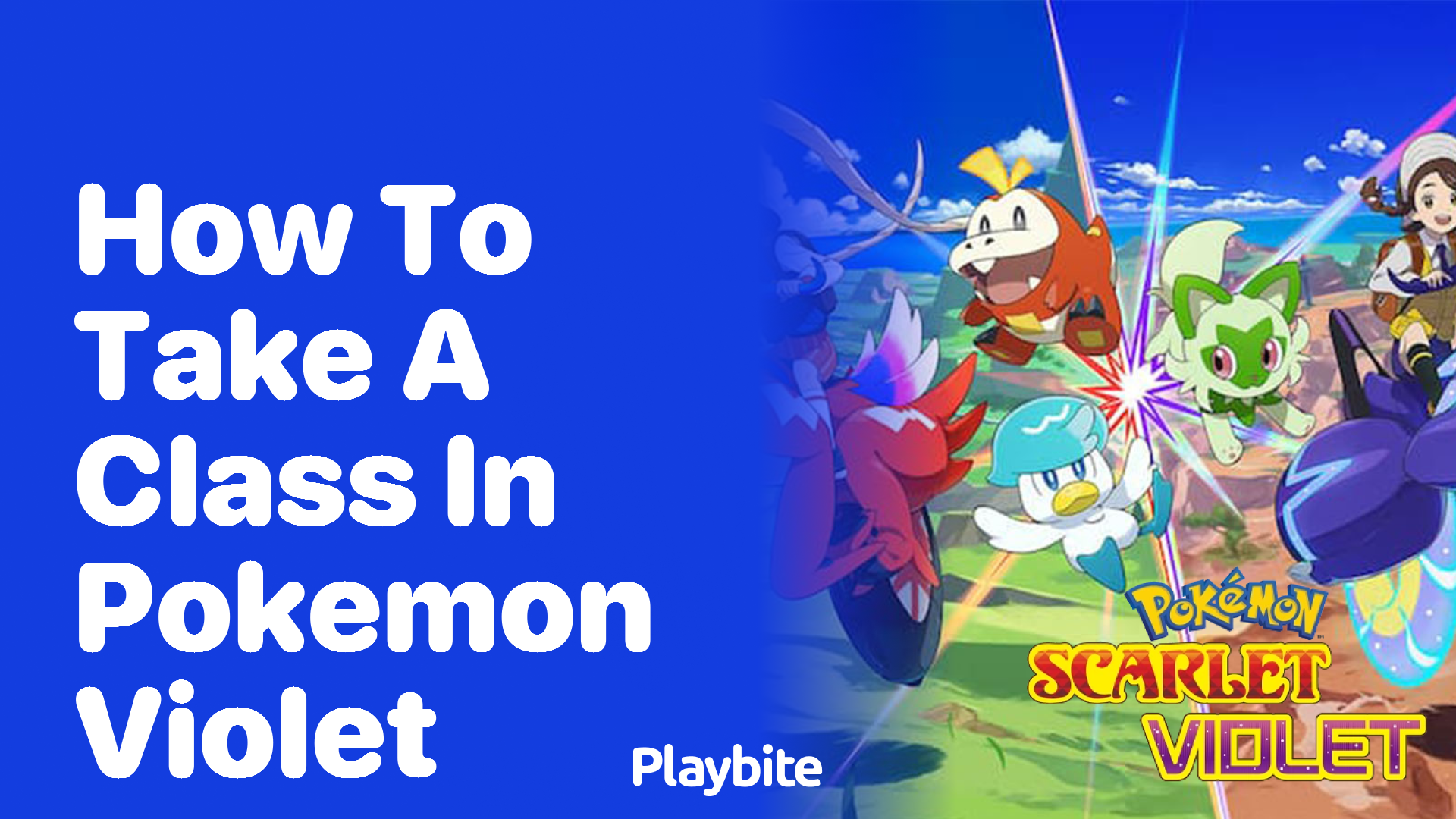 How to take a class in Pokemon Violet