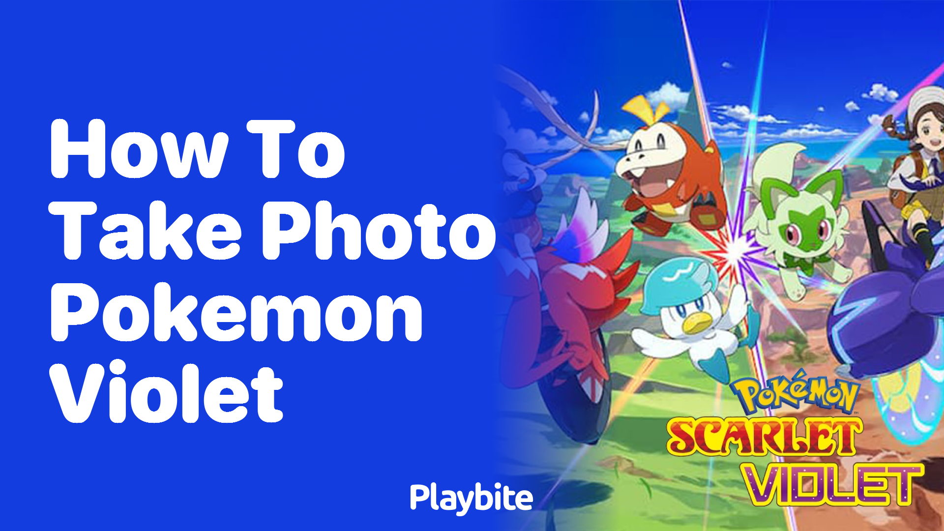 How to Take a Photo in Pokemon Violet