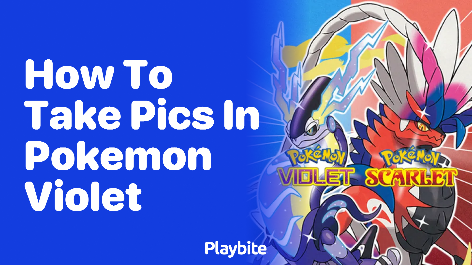 How to take pics in Pokemon Violet