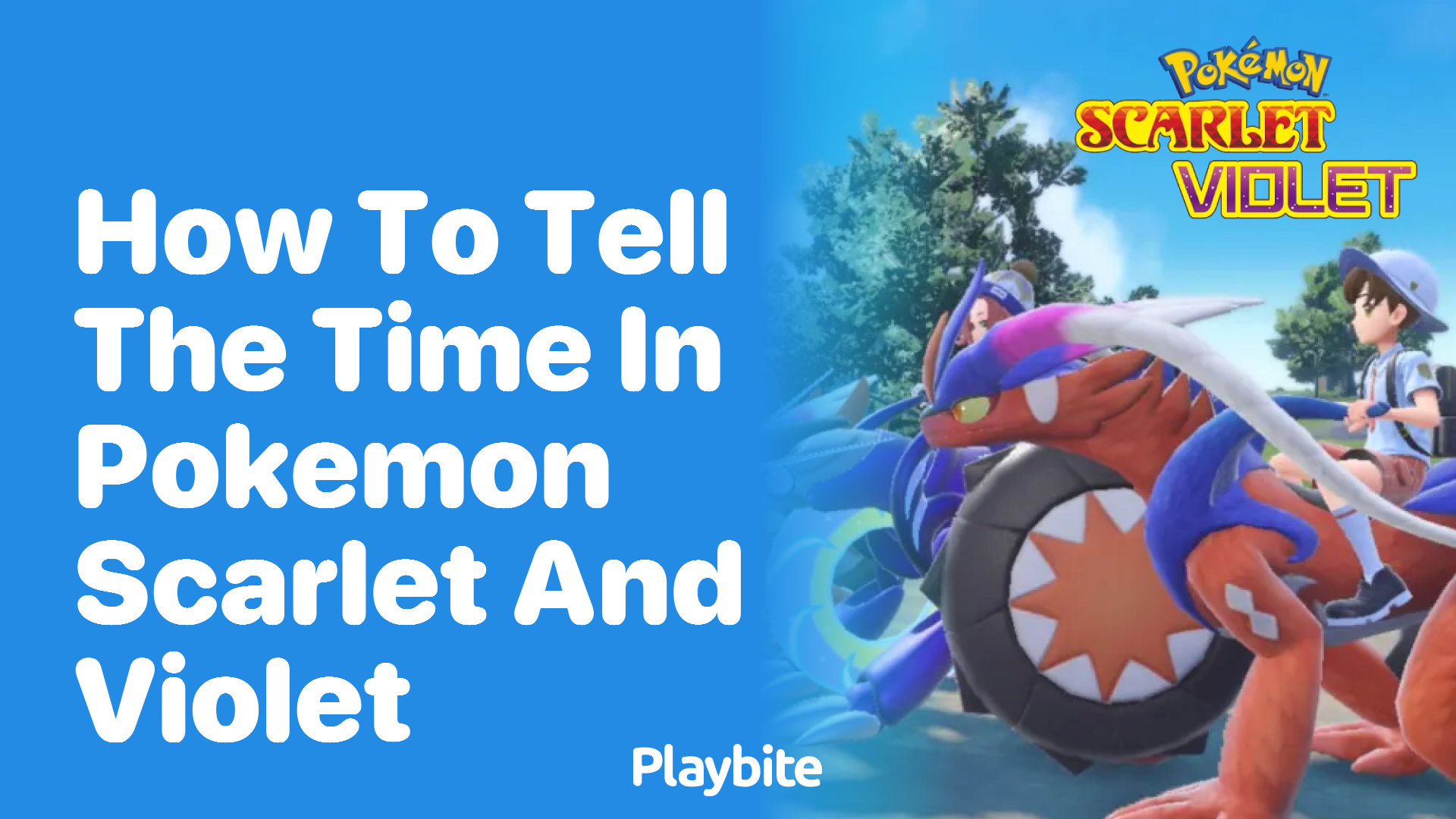 How to tell the time in Pokemon Scarlet and Violet