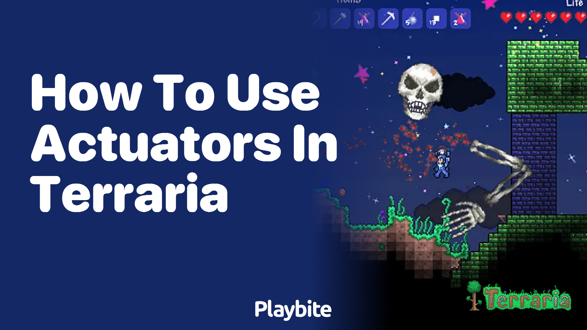 How to use actuators in Terraria