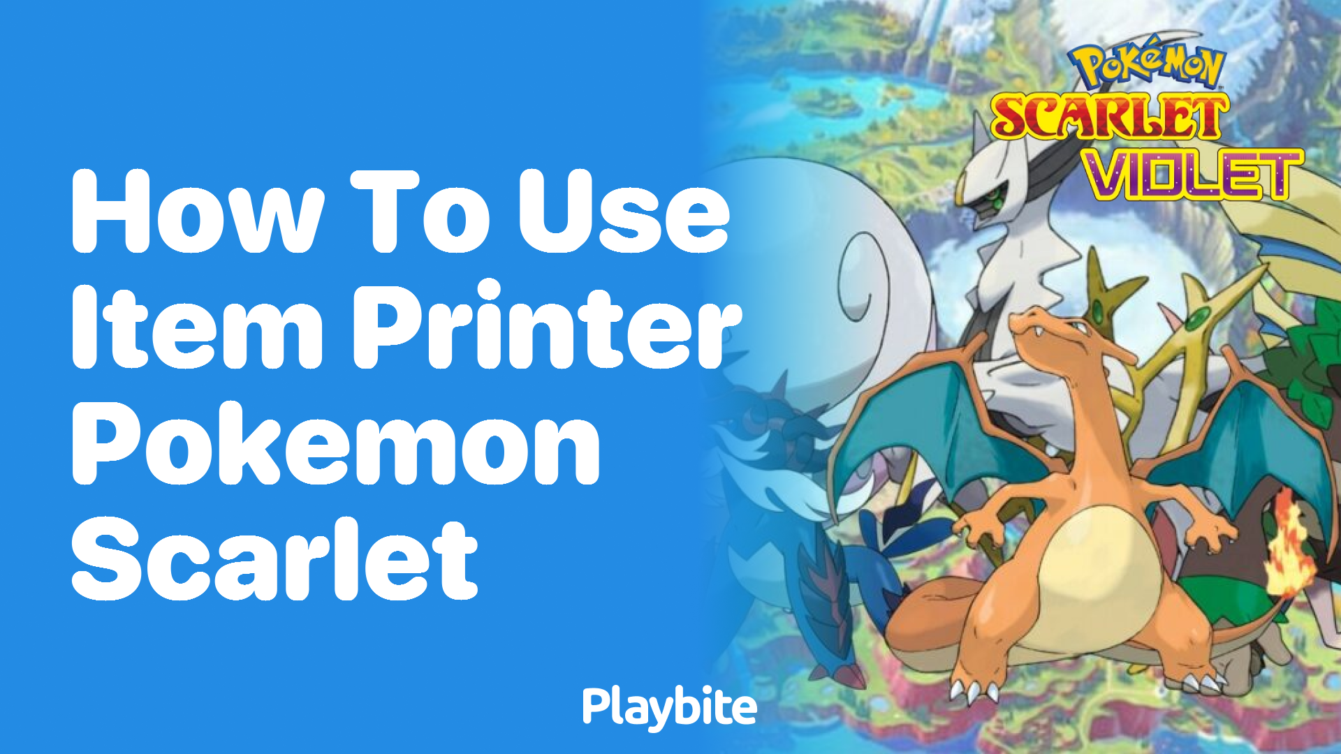 How to use the Item Printer in Pokémon Scarlet