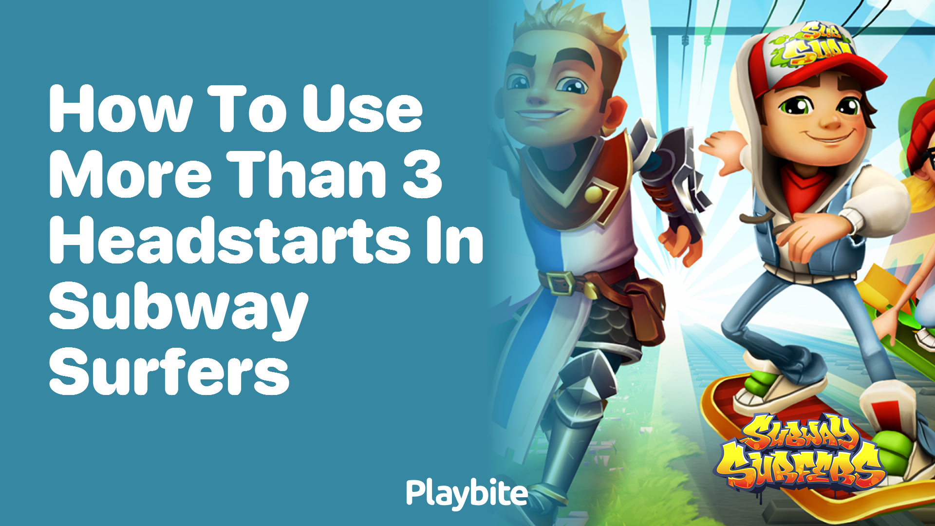 How to use more than 3 headstarts in Subway Surfers?