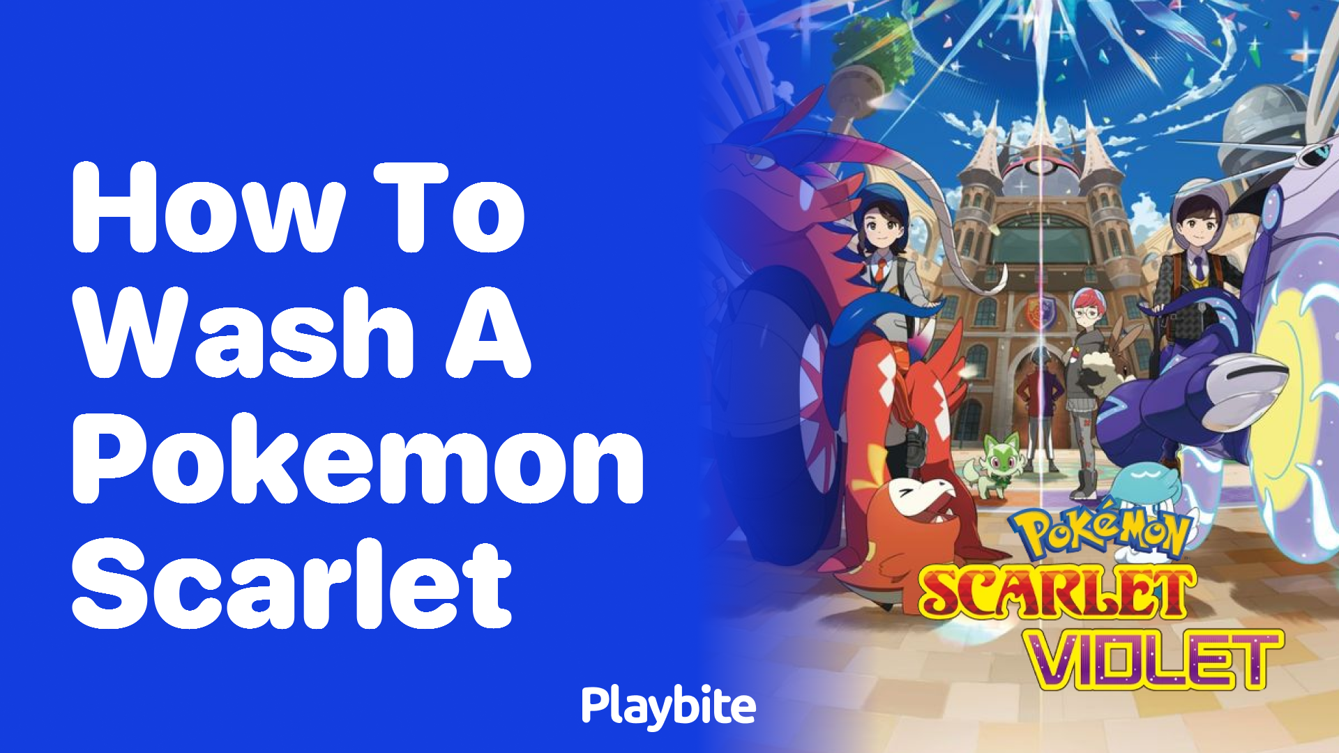 How to wash a Pokemon Scarlet