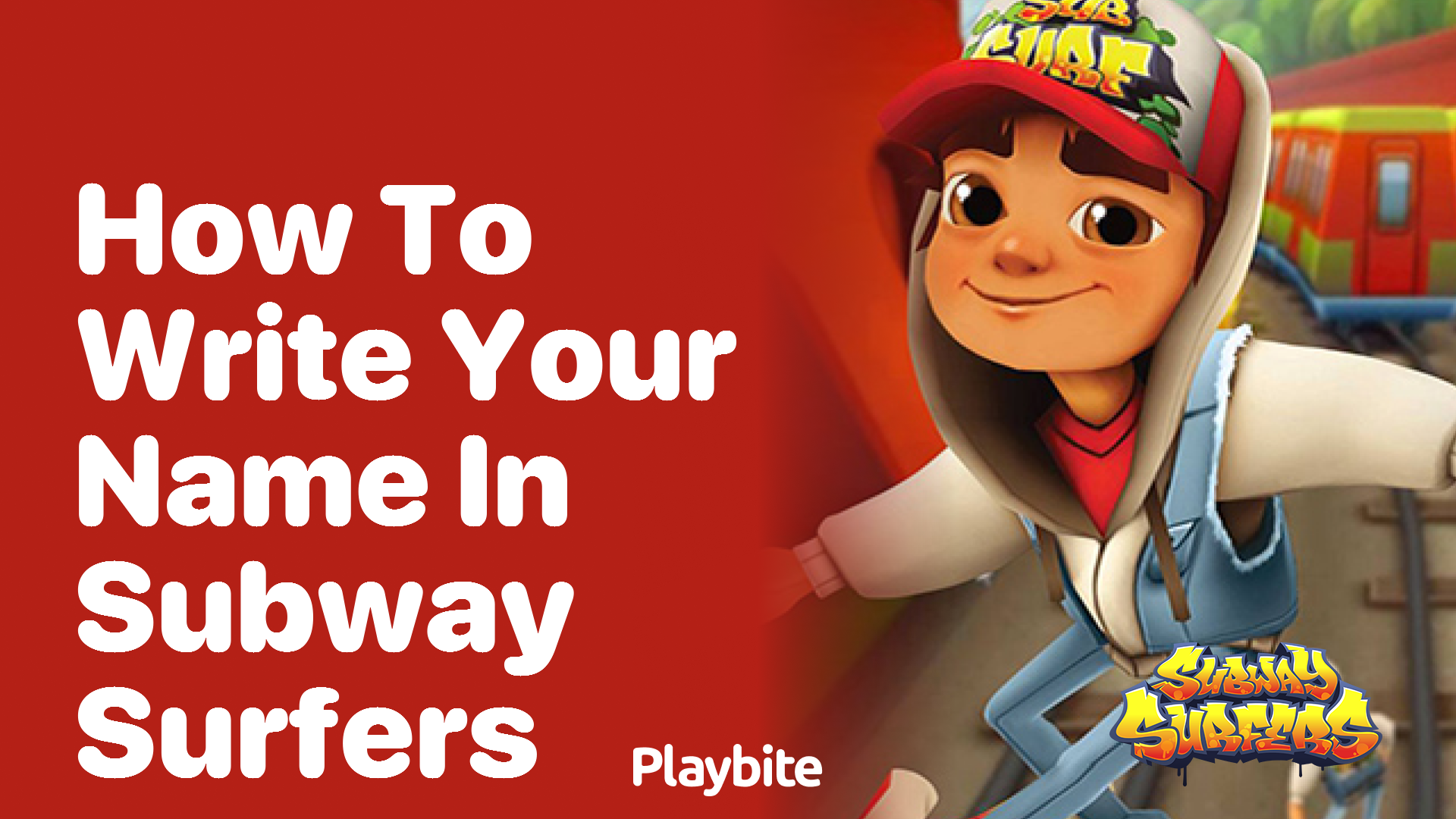 How to Write Your Name in Subway Surfers