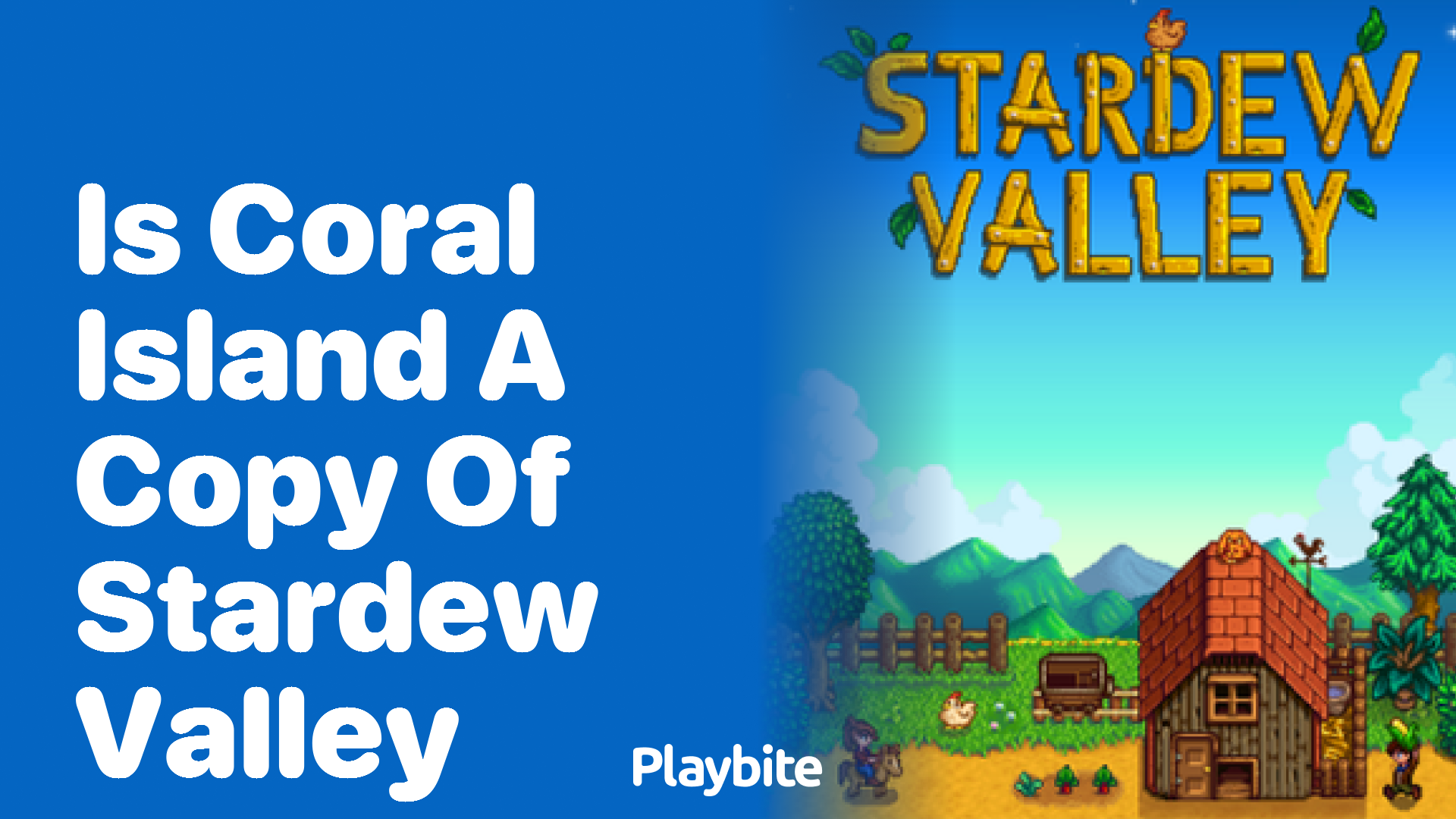 Is Coral Island a Copy of Stardew Valley?