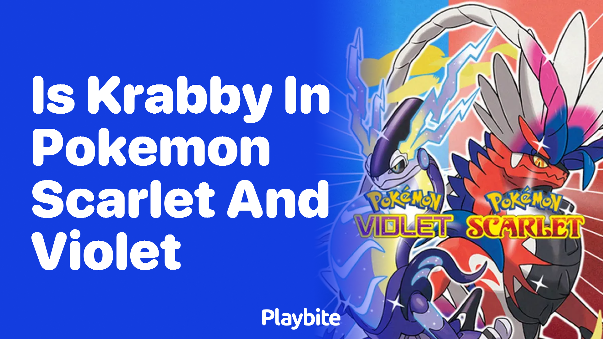 Is Krabby in Pokemon Scarlet and Violet?