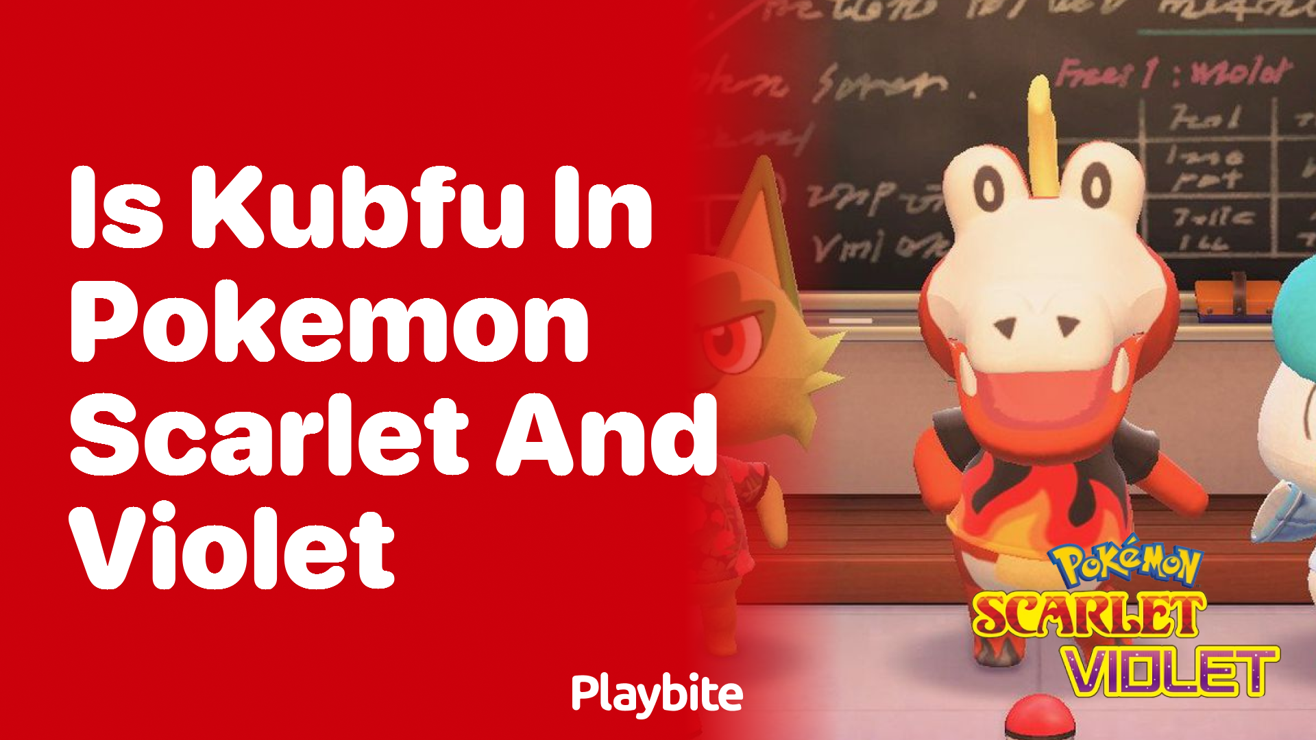 Is Kubfu in Pokemon Scarlet and Violet?