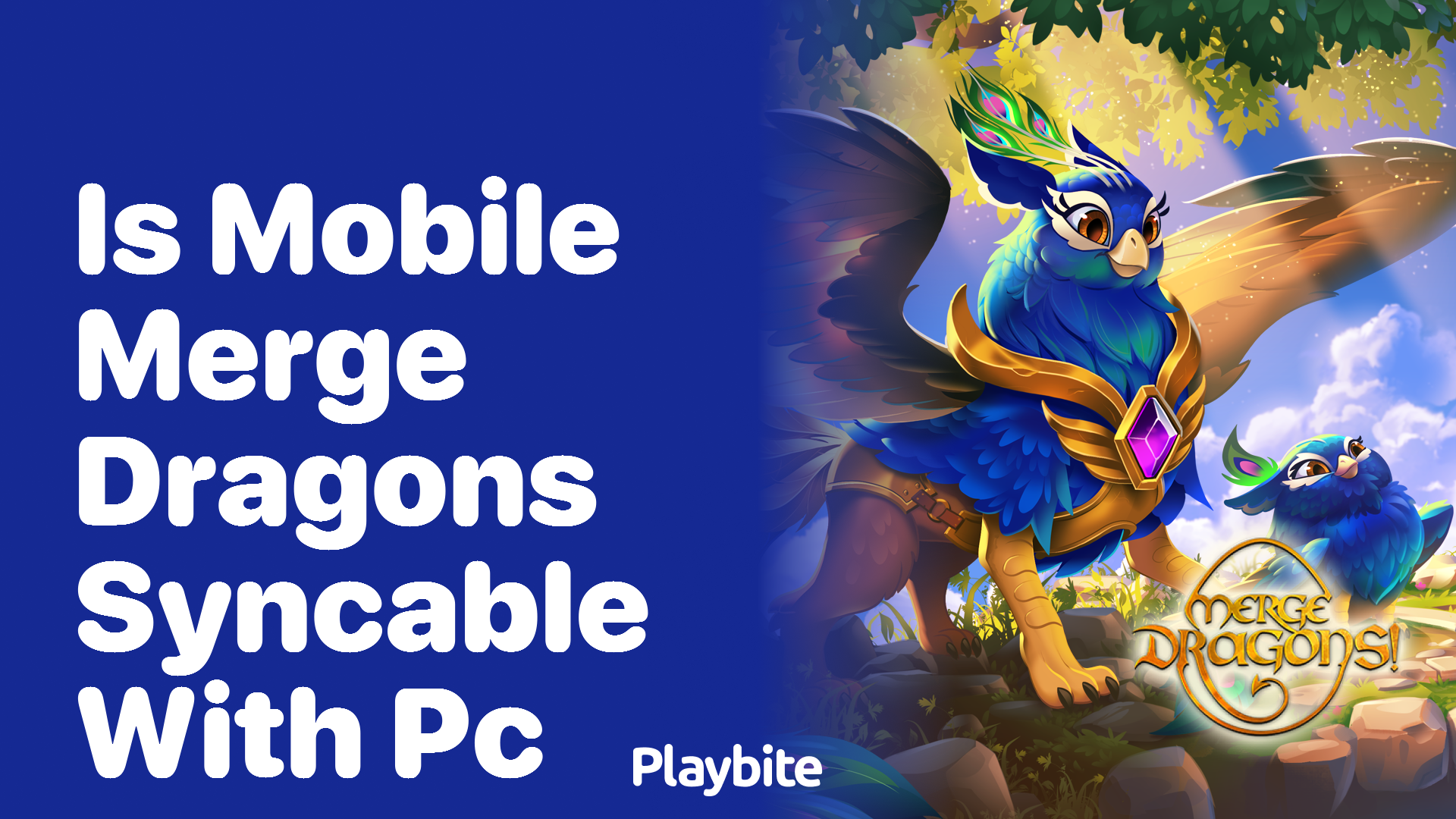 Is Mobile Merge Dragons Syncable with PC?