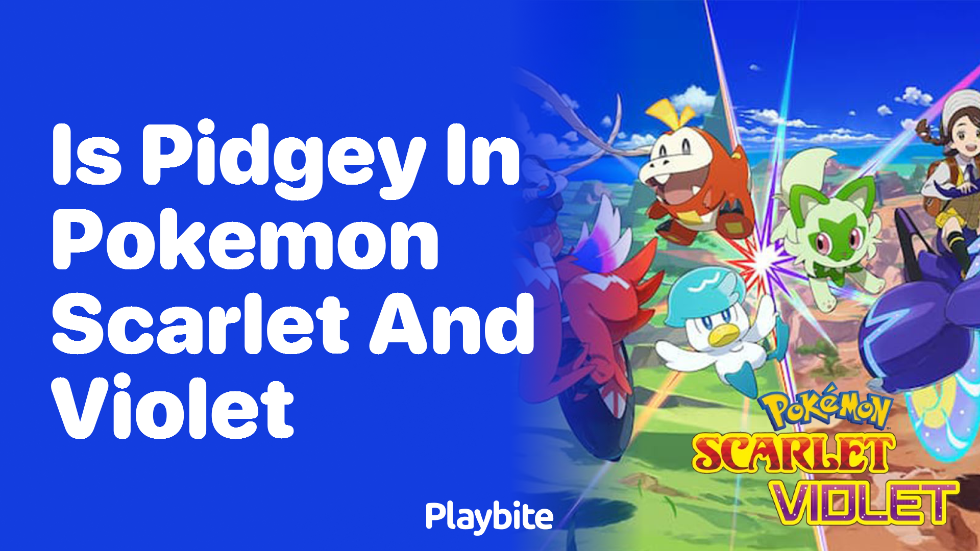 Is Pidgey in Pokemon Scarlet and Violet?