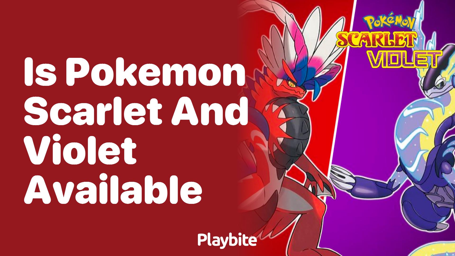 Is Pokemon Scarlet and Violet available