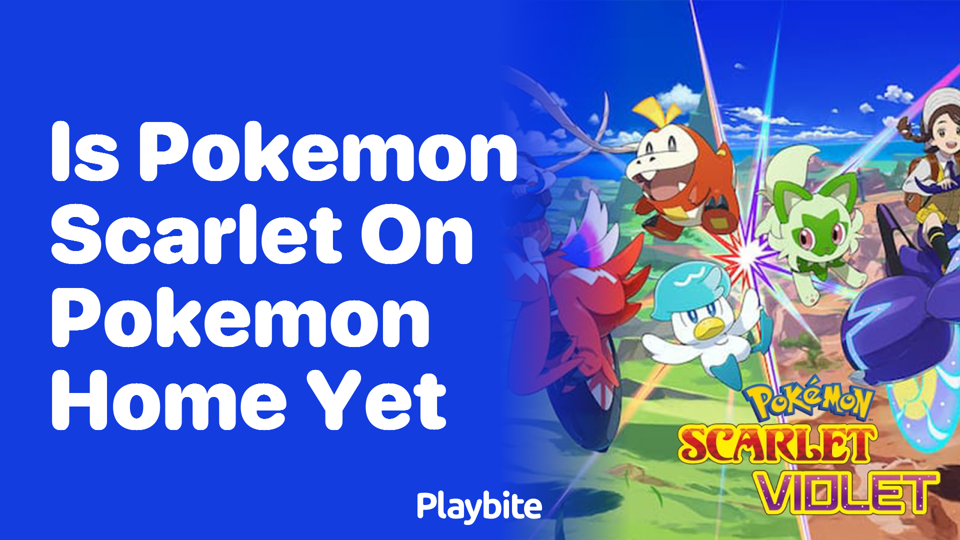 Is Pokemon Scarlet on Pokemon Home yet?