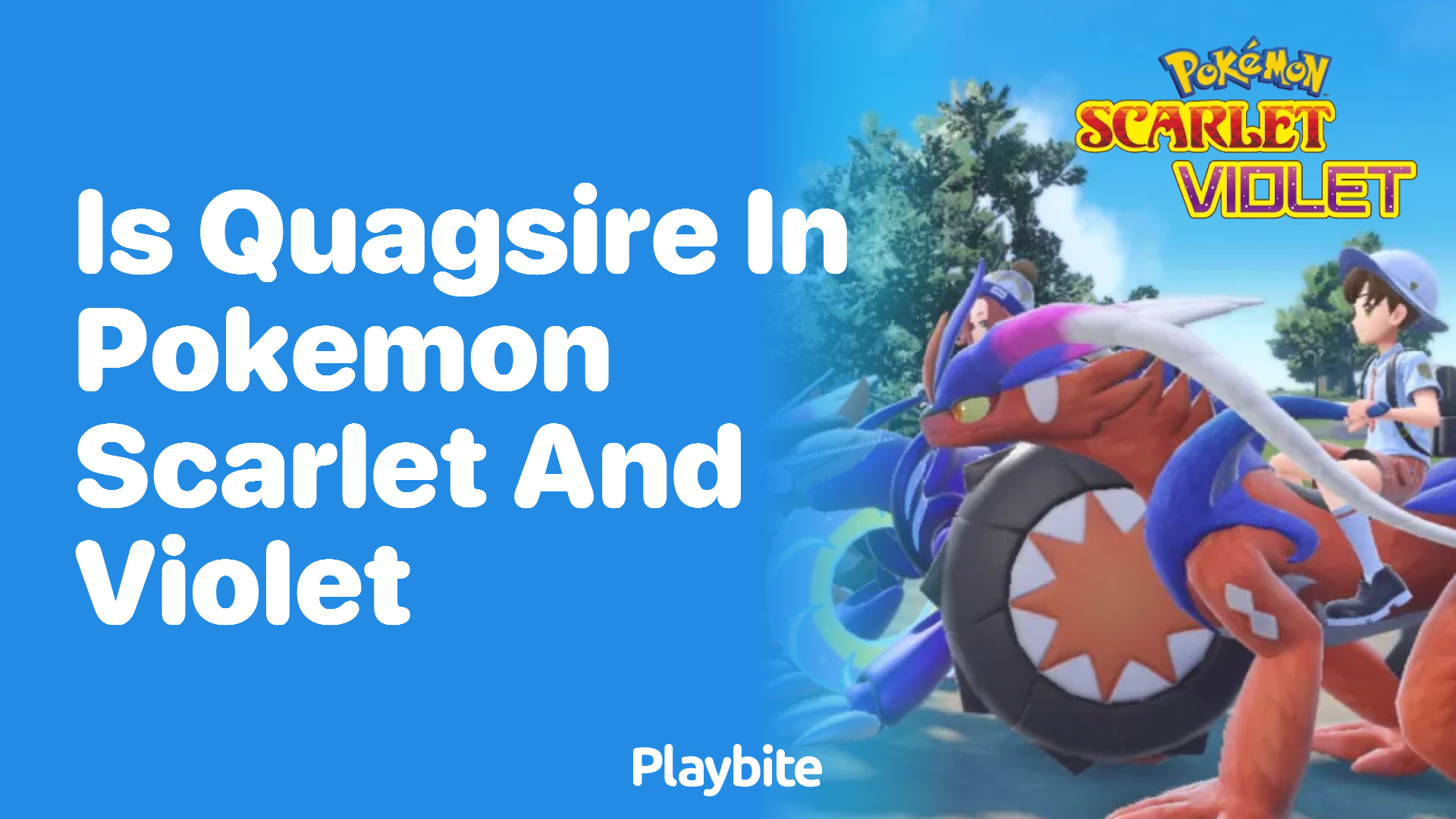 Is Quagsire in Pokemon Scarlet and Violet?