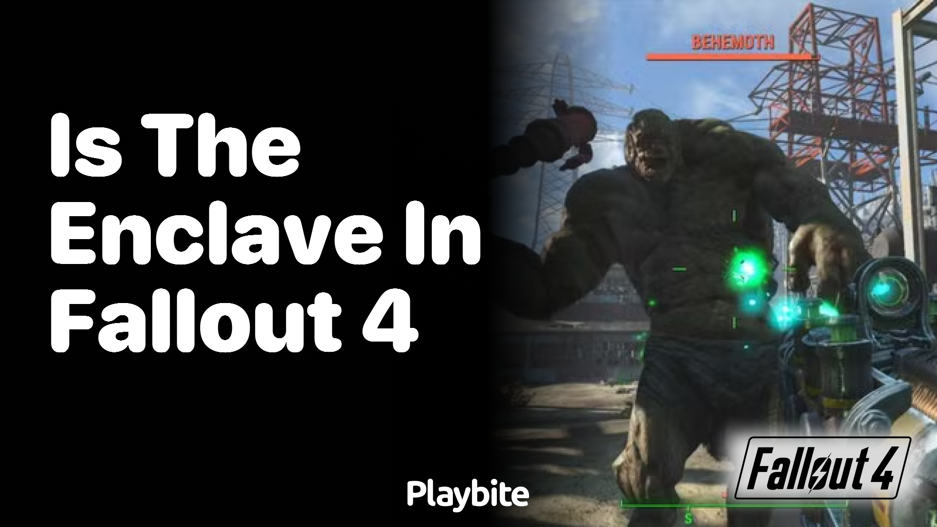 Is the Enclave in Fallout 4?