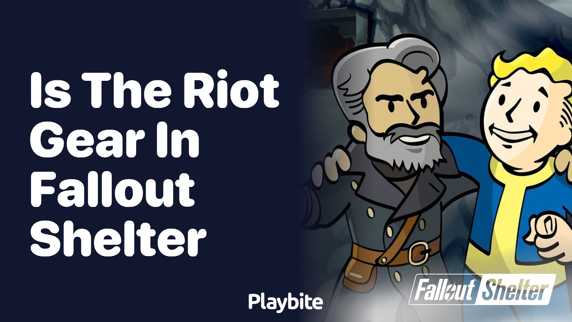 Is there riot gear in Fallout Shelter?