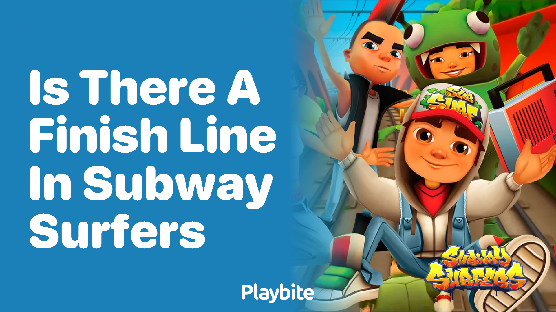 Is there a finish line in Subway Surfers?