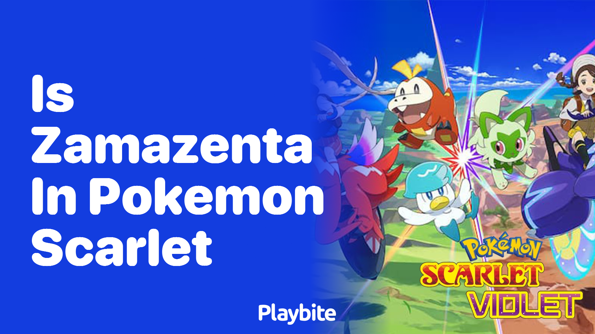 Is Zamazenta in Pokemon Scarlet?