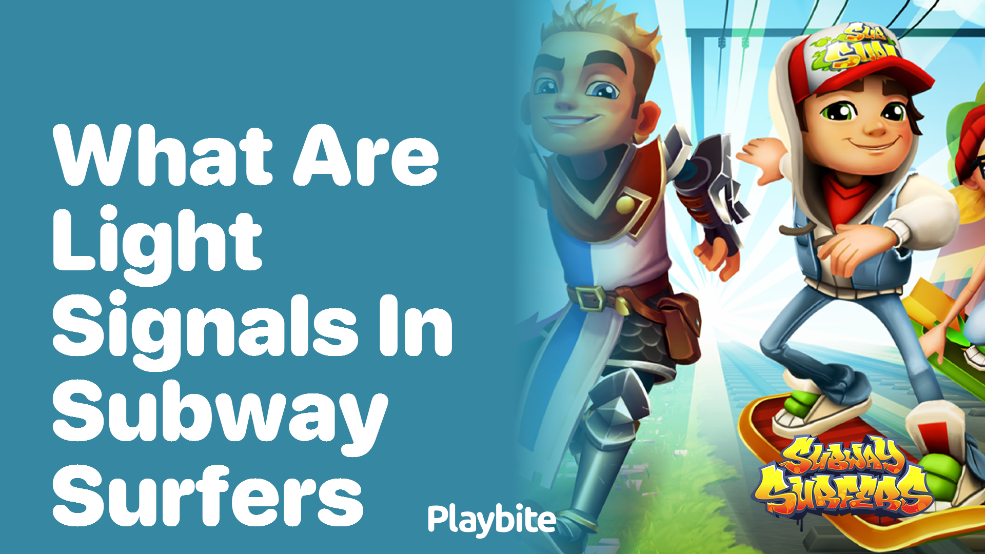 What are light signals in Subway Surfers?