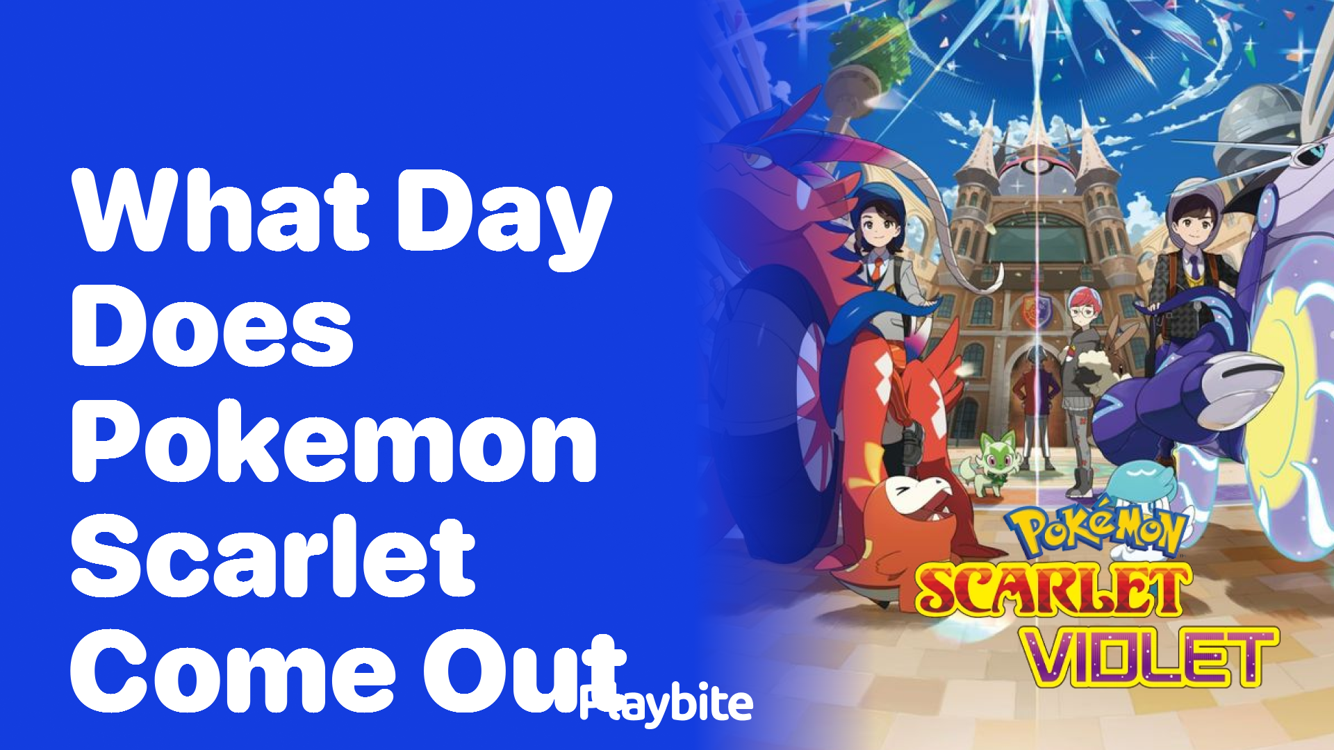 What day does Pokemon Scarlet come out?