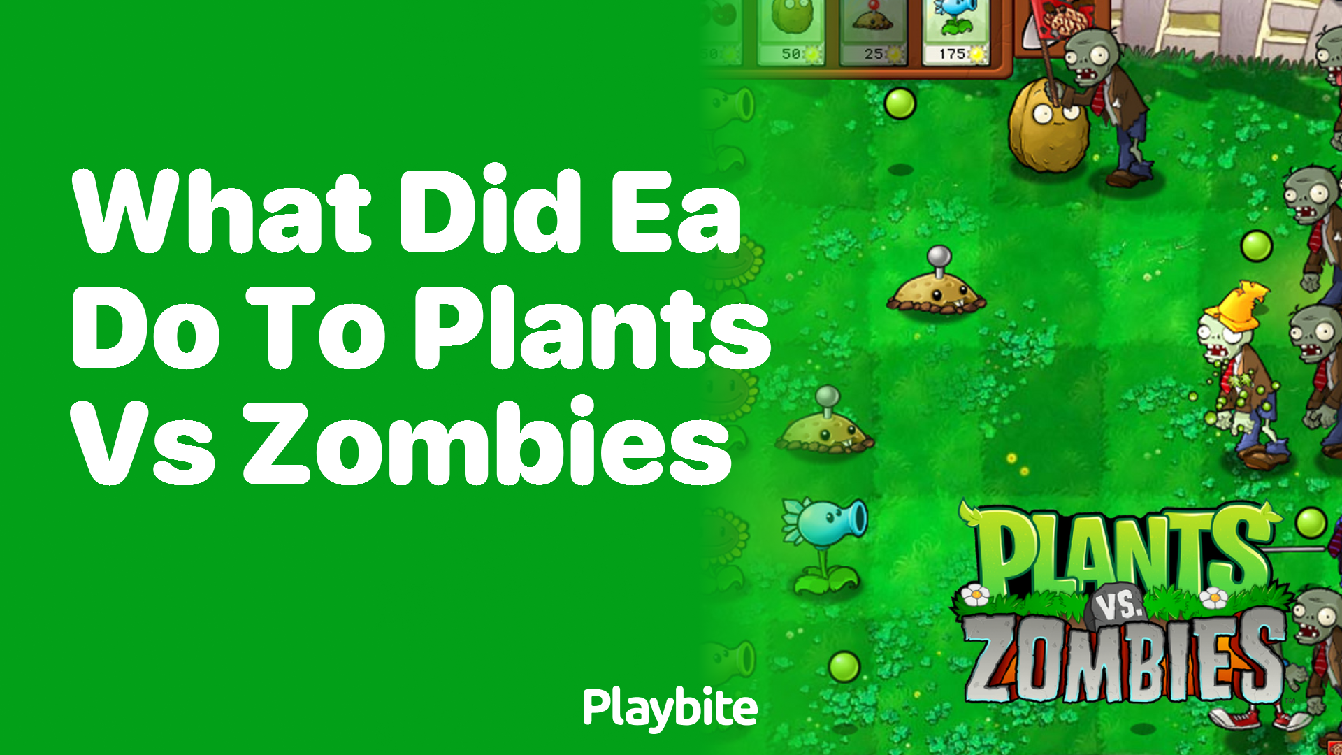 What did EA do to Plants vs Zombies?