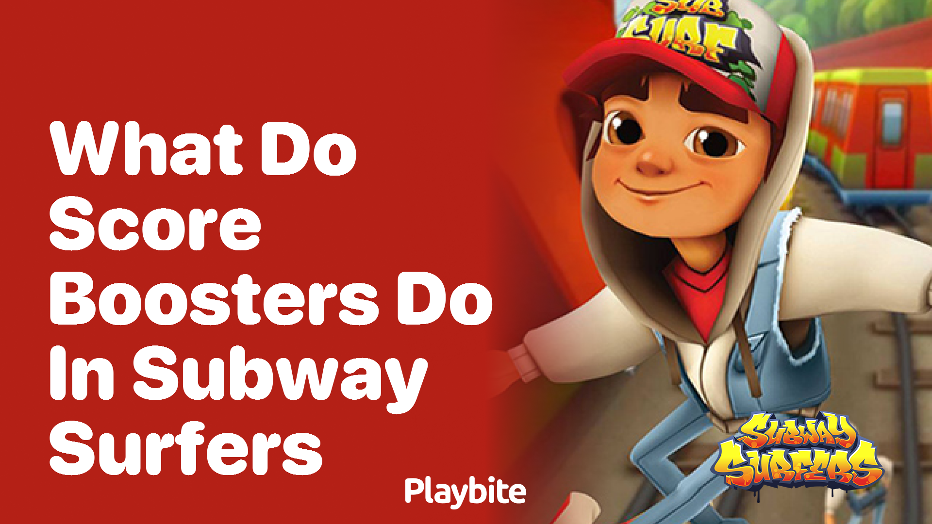 What do score boosters do in Subway Surfers?