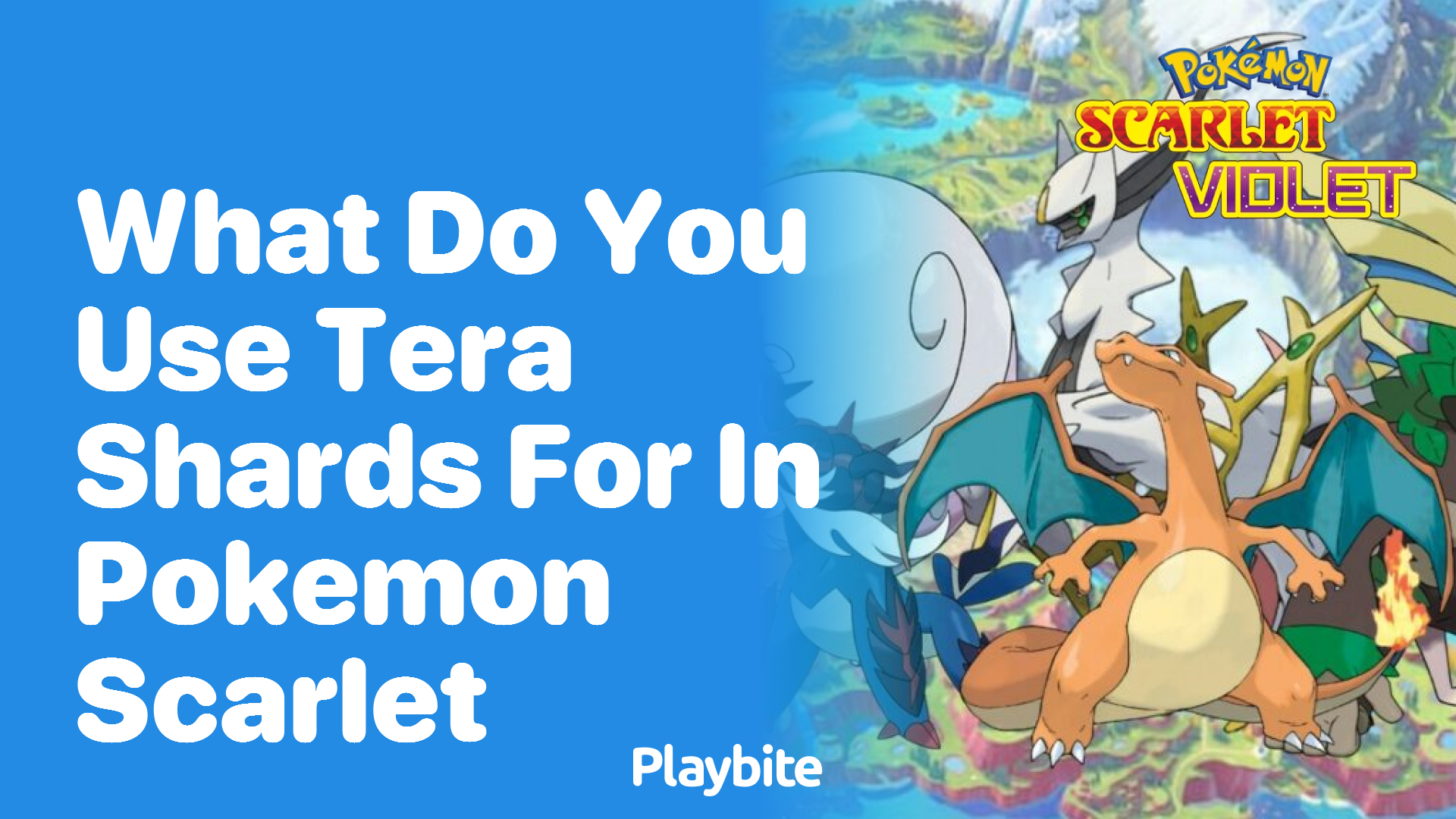 What do you use Tera Shards for in Pokemon Scarlet?