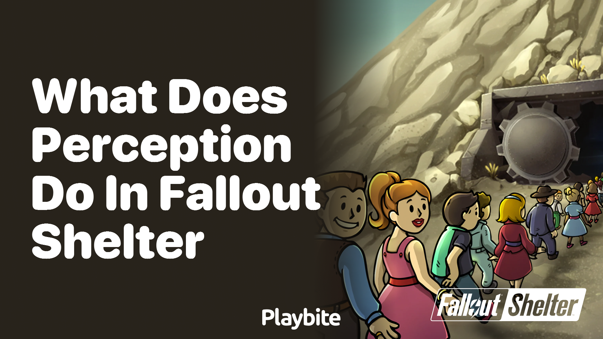 What does perception do in Fallout Shelter?