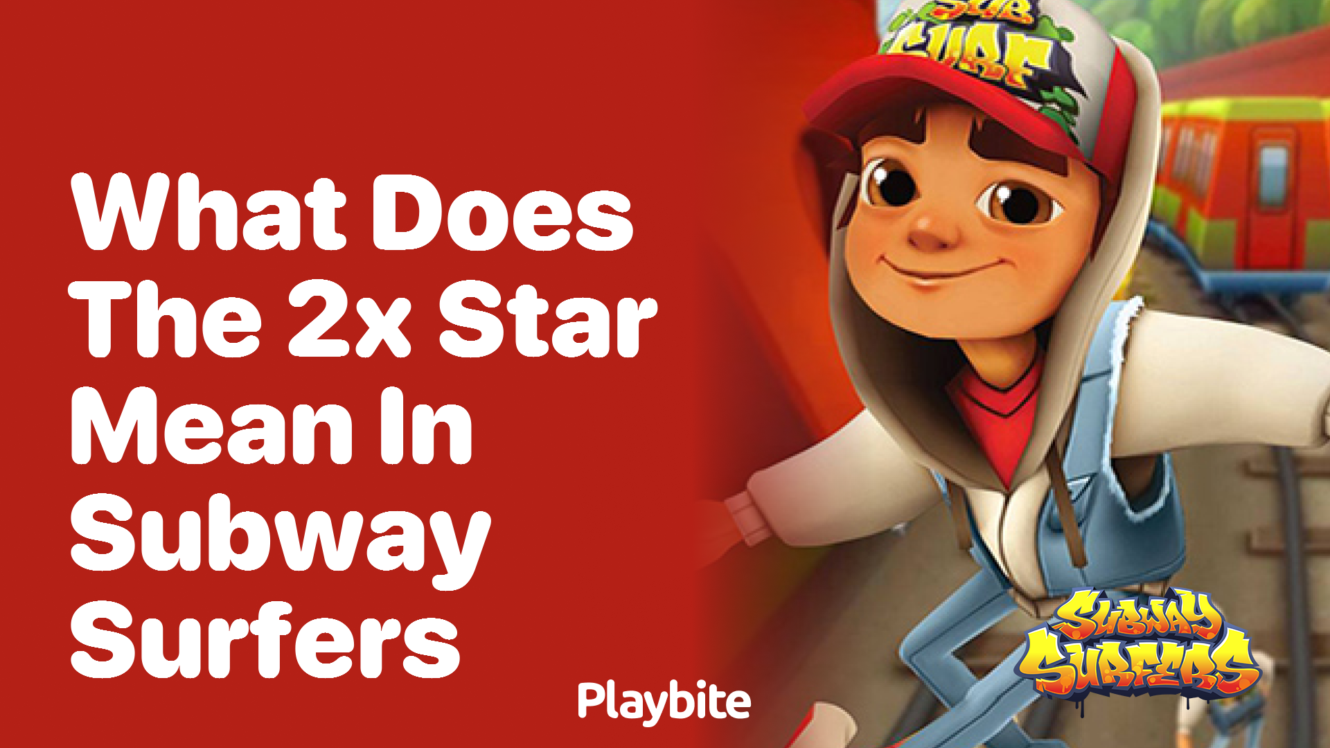 What does the 2x star mean in Subway Surfers?