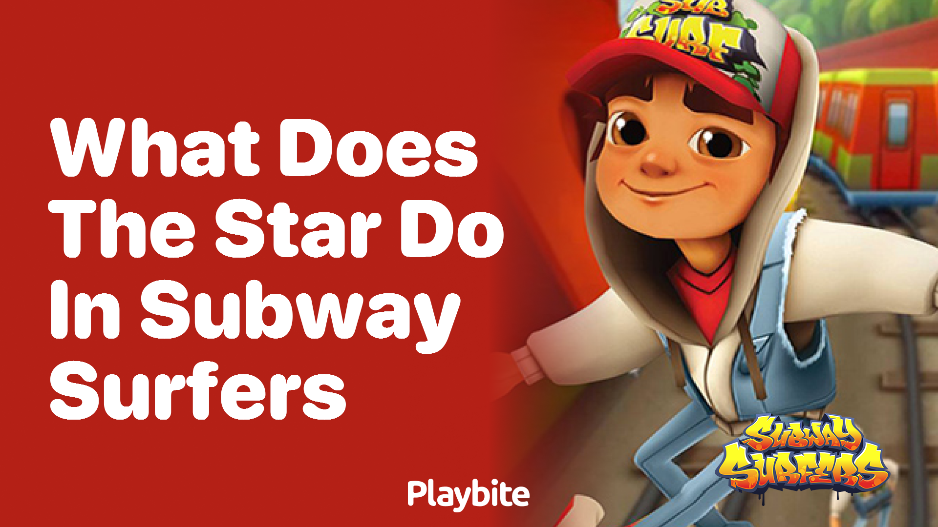 What does the star do in Subway Surfers?