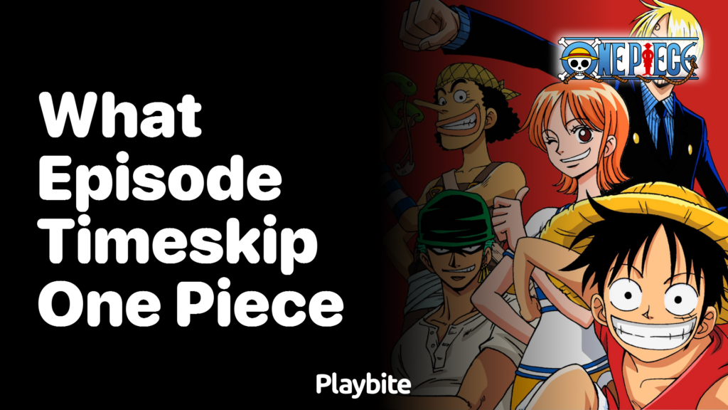 What Episode Does The Timeskip Happen In One Piece? - Playbite