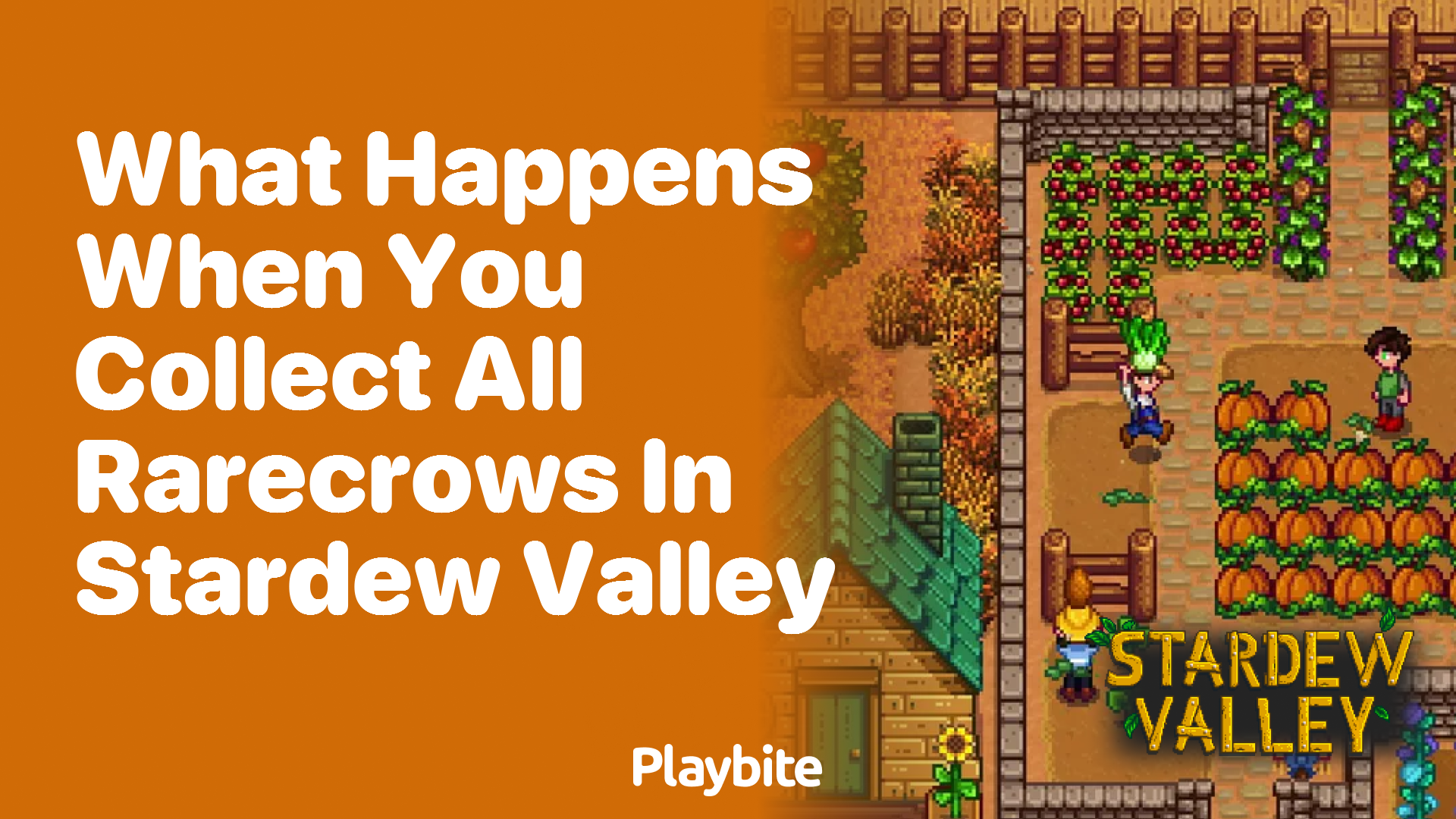 What happens when you collect all rarecrows in Stardew Valley?