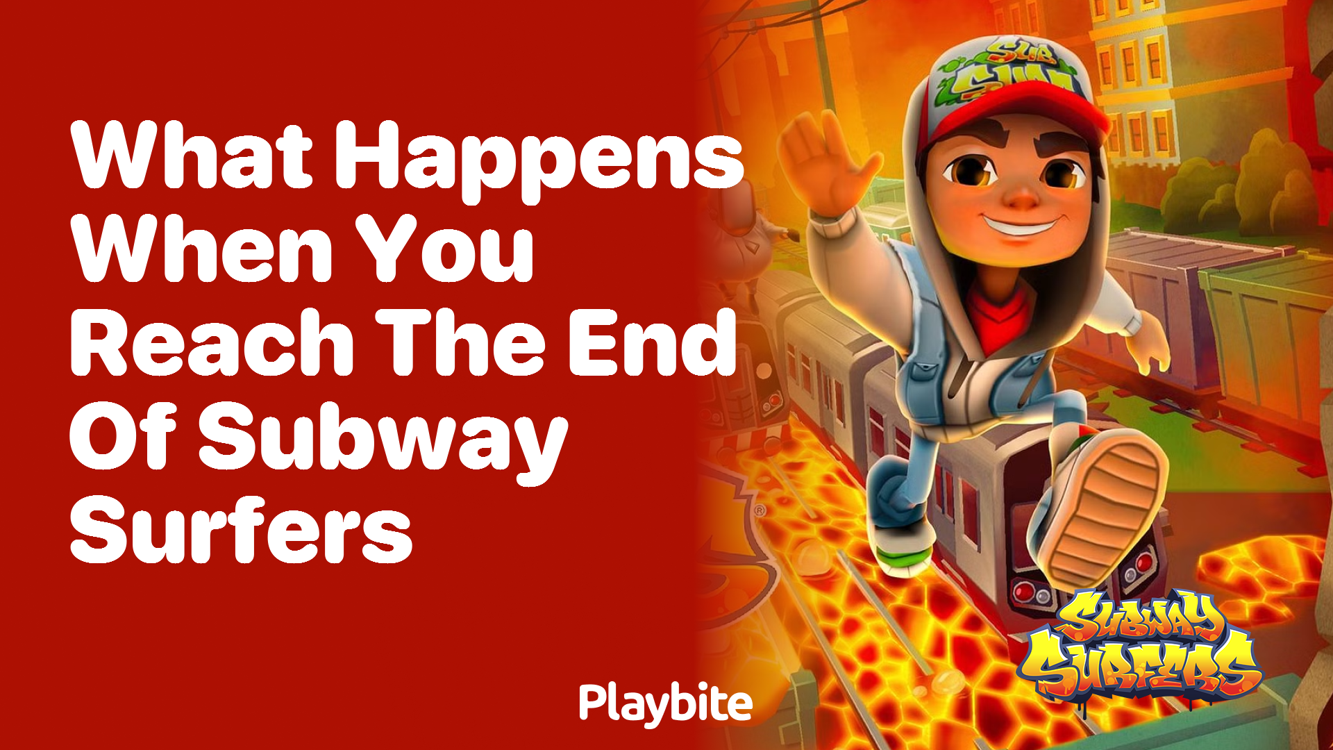 What happens when you reach the end of Subway Surfers?