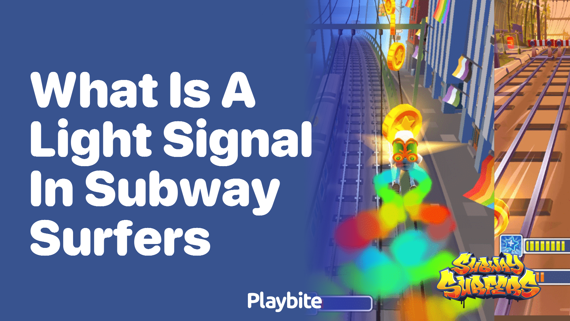 What is a light signal in Subway Surfers?