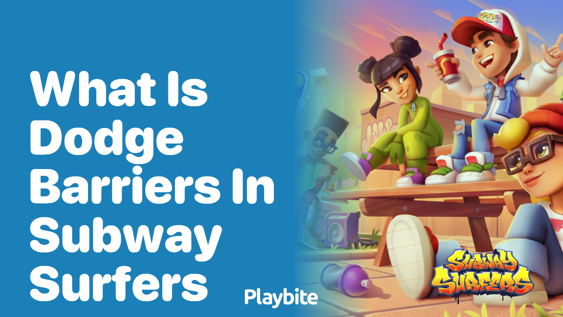 What does &#8216;dodge barriers&#8217; mean in Subway Surfers?