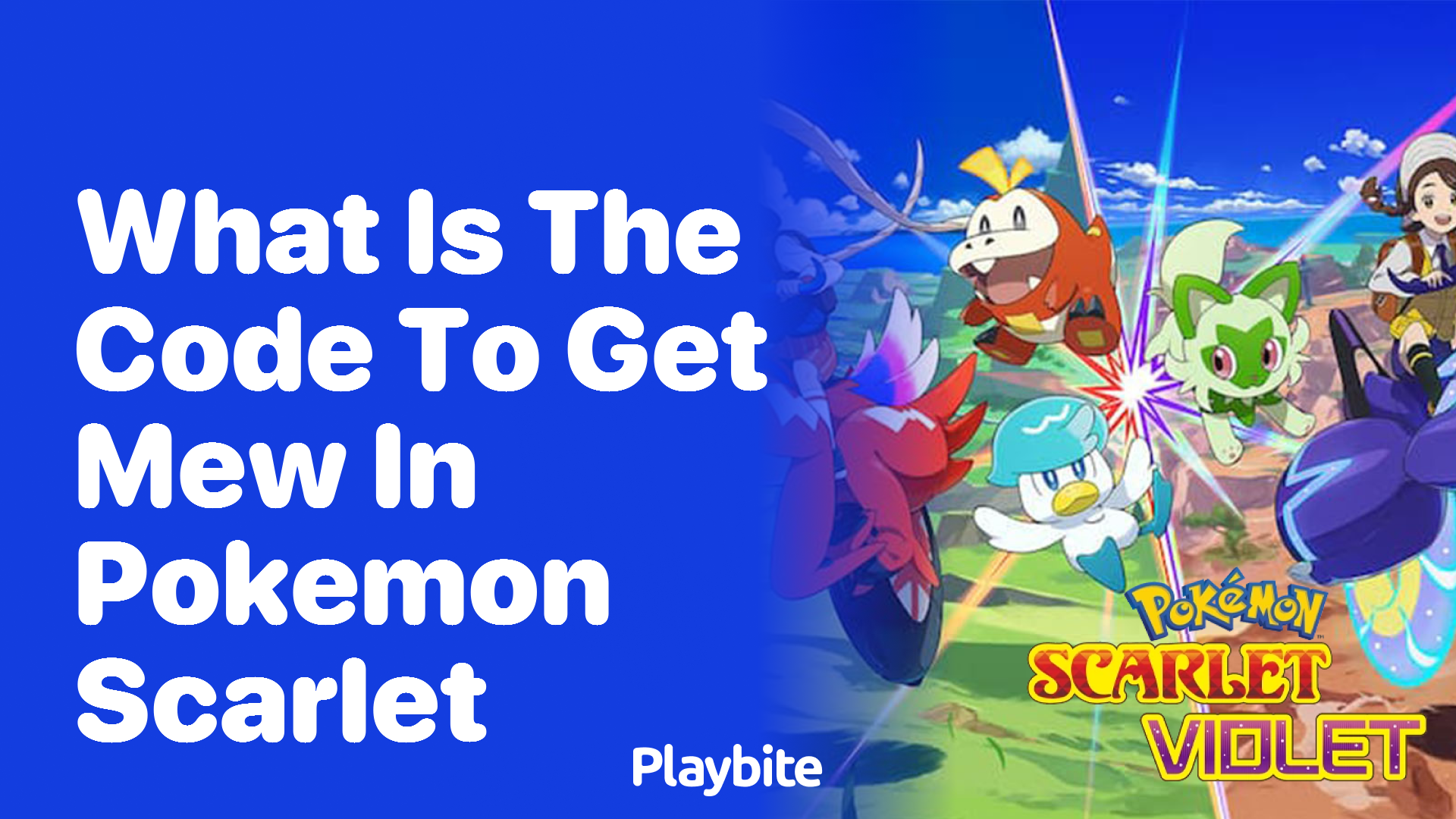 What is the code to get Mew in Pokemon Scarlet?