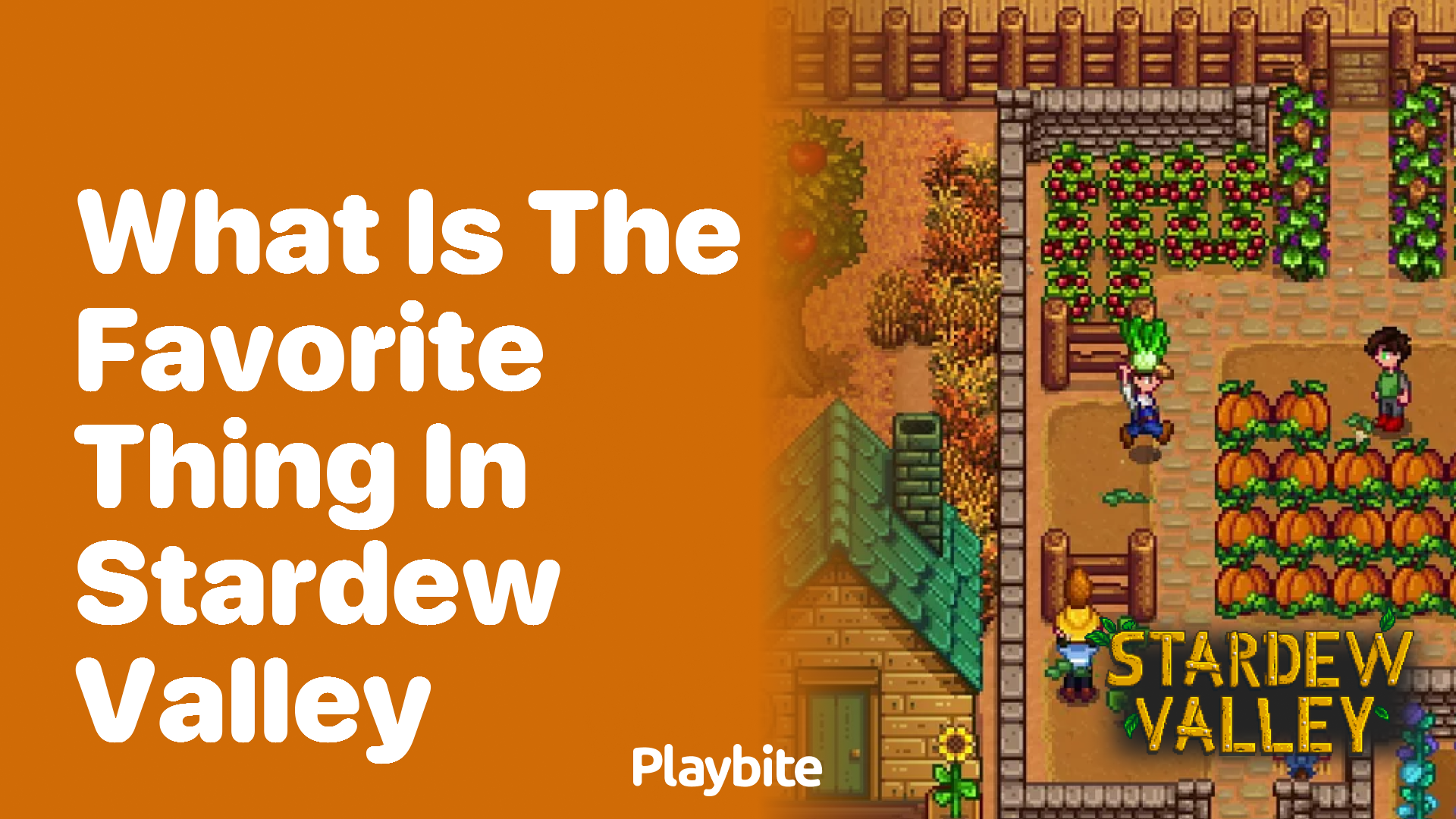 What is the favorite thing in Stardew Valley?