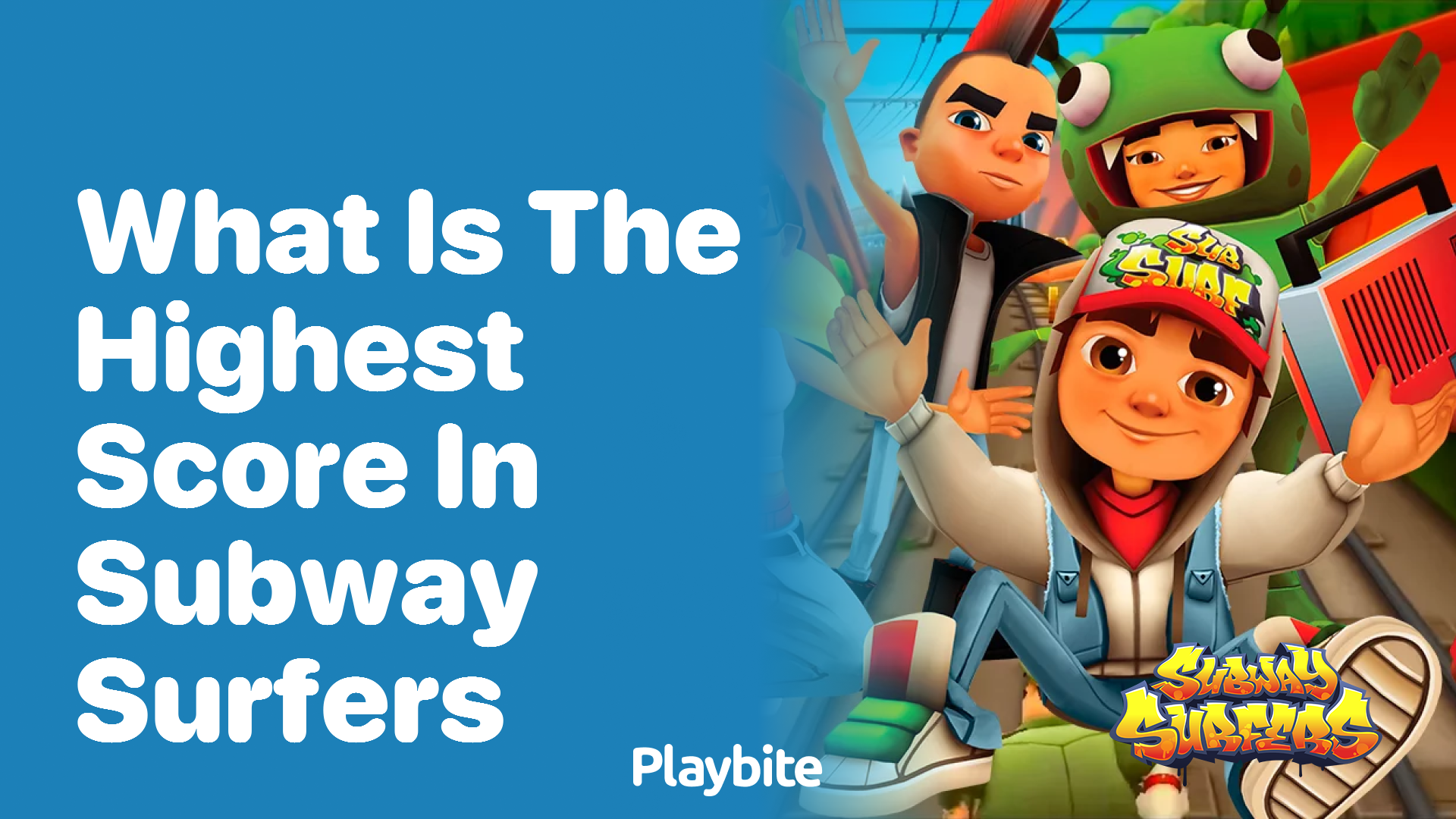 What is the highest score in Subway Surfers?