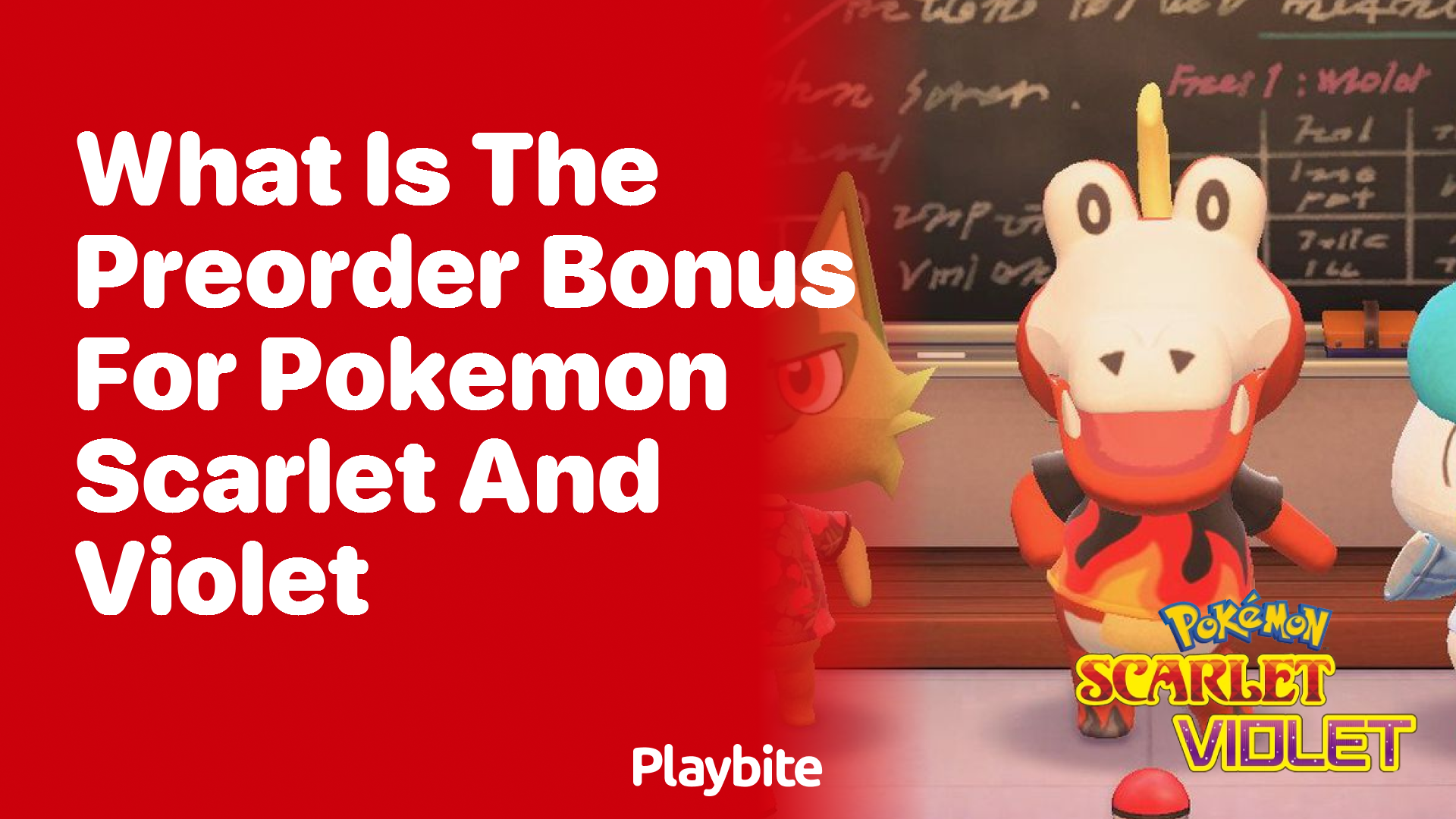 What is the preorder bonus for Pokemon Scarlet and Violet?