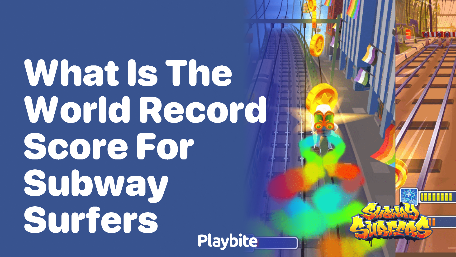 What is the world record score for Subway Surfers? - Playbite