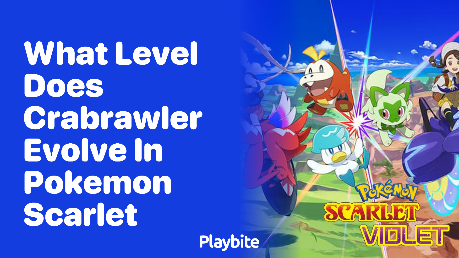 What Level Does Crabrawler Evolve in Pokemon Scarlet?