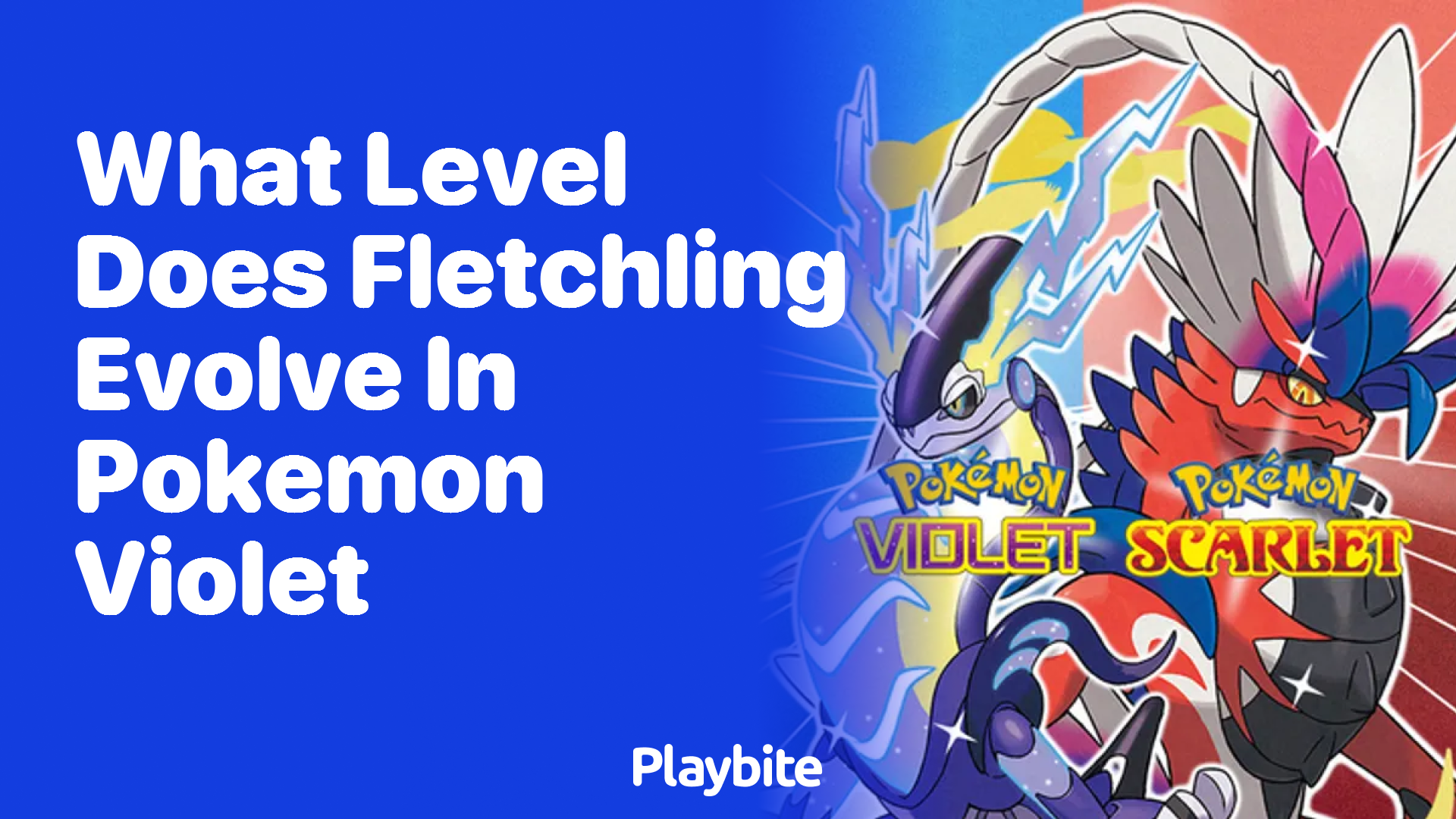 What level does Fletchling evolve in Pokémon Violet? - Playbite