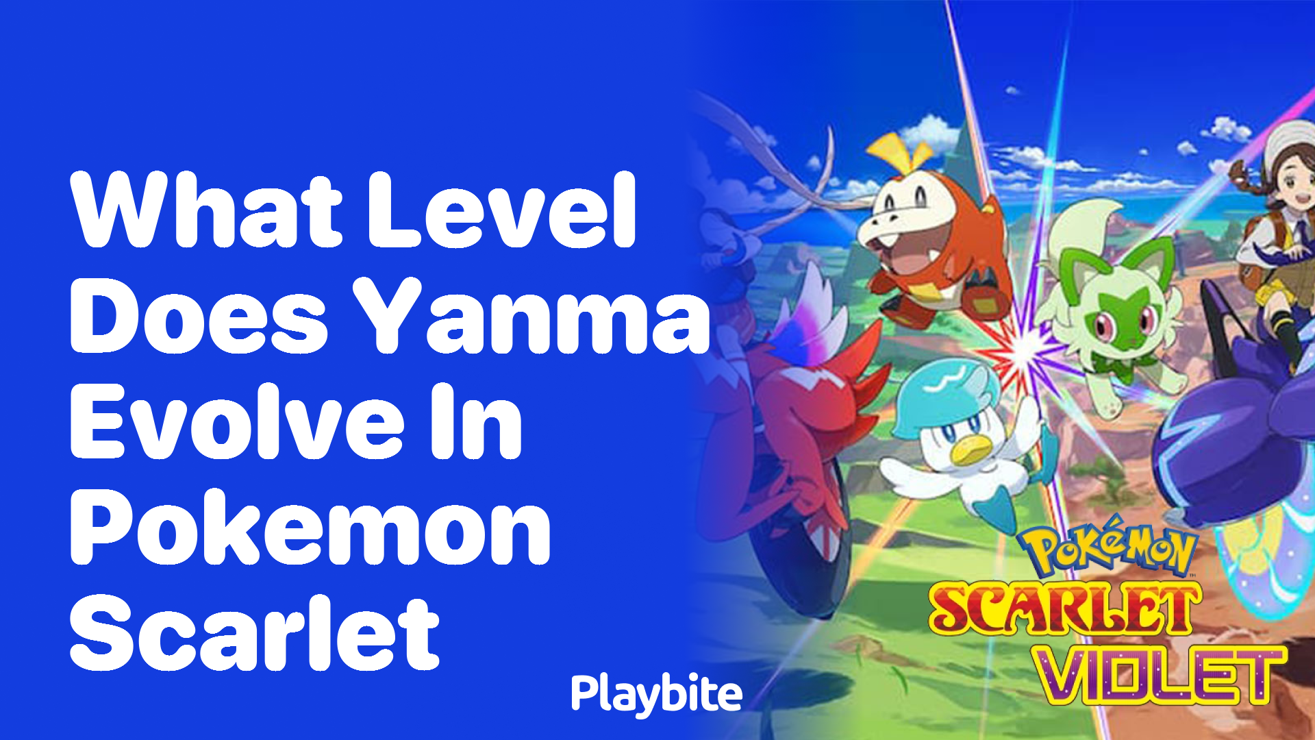 What level does Yanma evolve in Pokemon Scarlet?