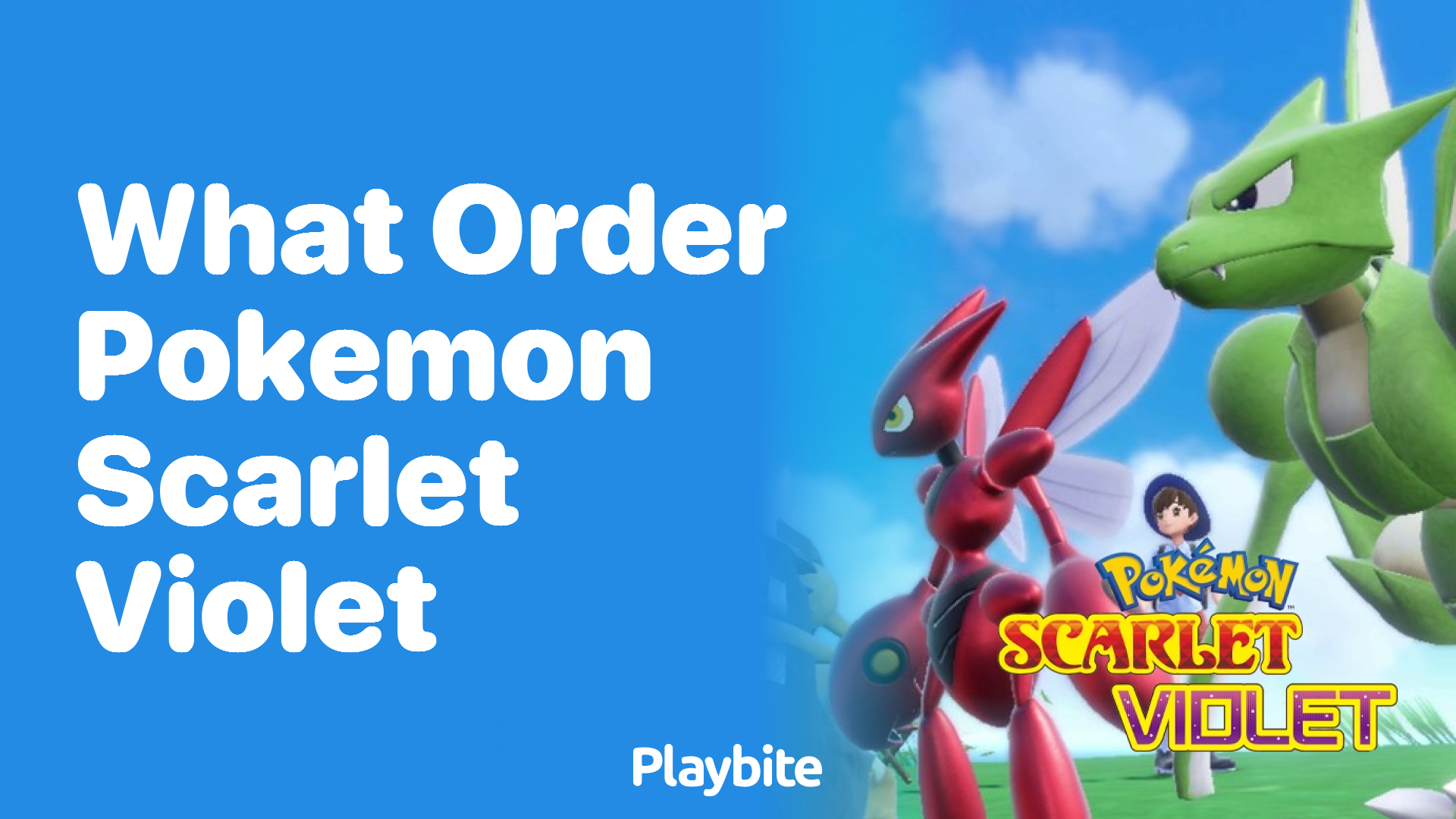 What order should you play Pokemon Scarlet and Violet in?