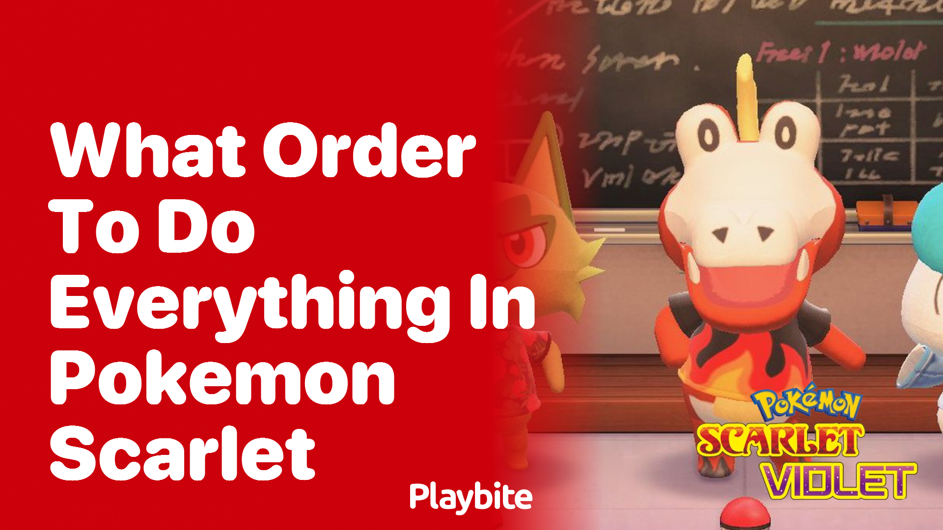 What Order to Do Everything in Pokemon Scarlet