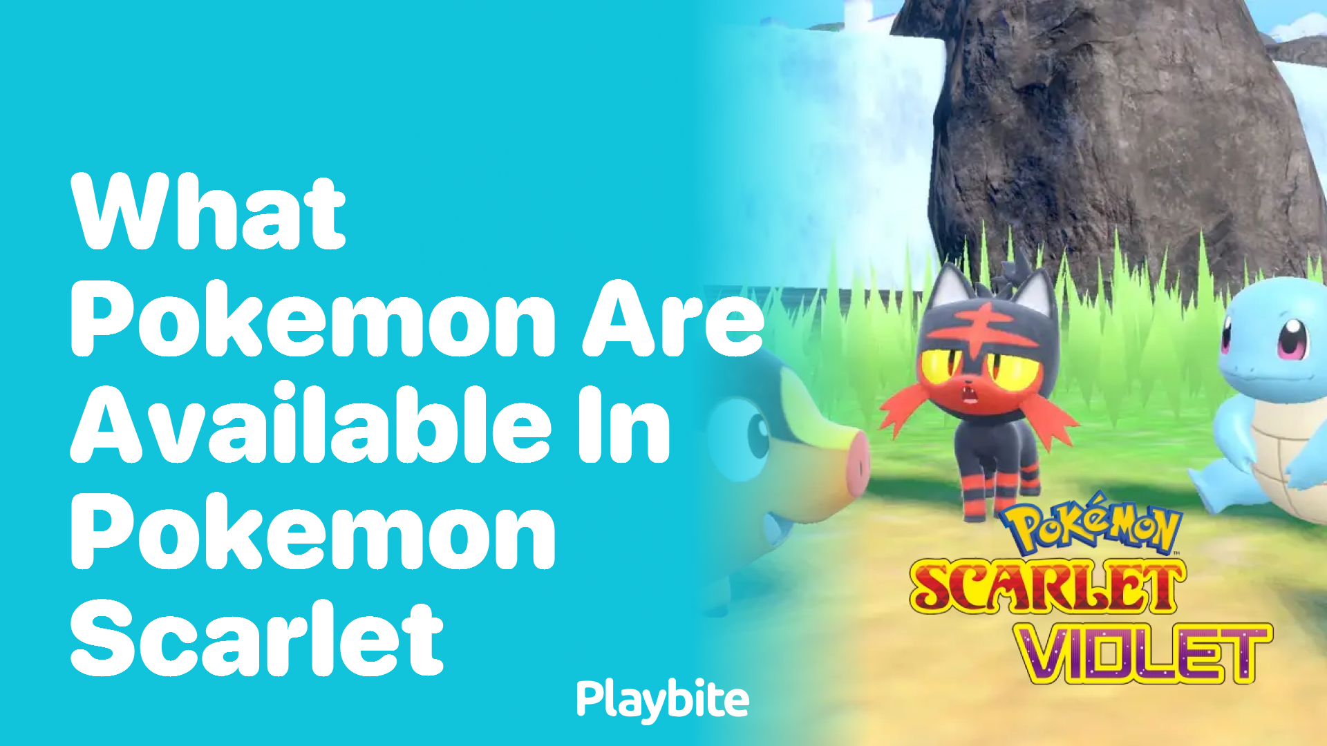 What Pokemon are available in Pokemon Scarlet?