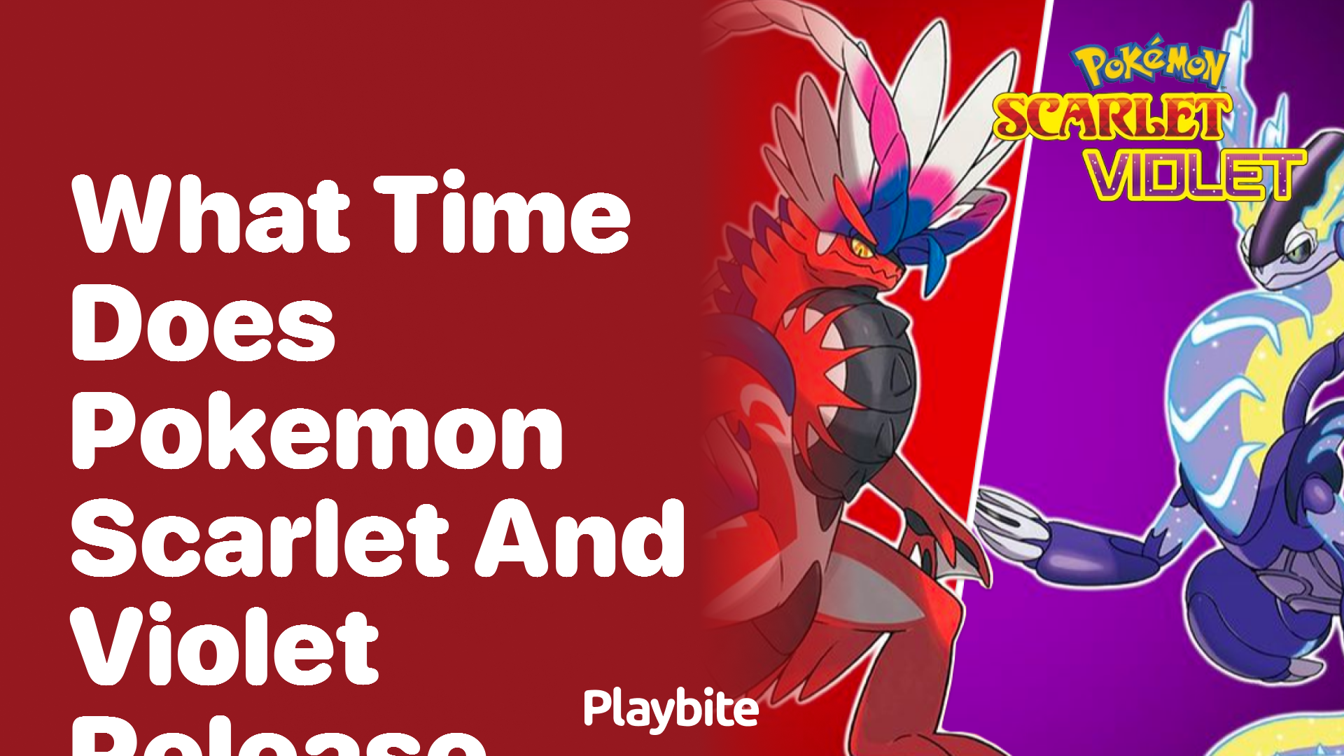 What Time Does Pokemon Scarlet and Violet Release?