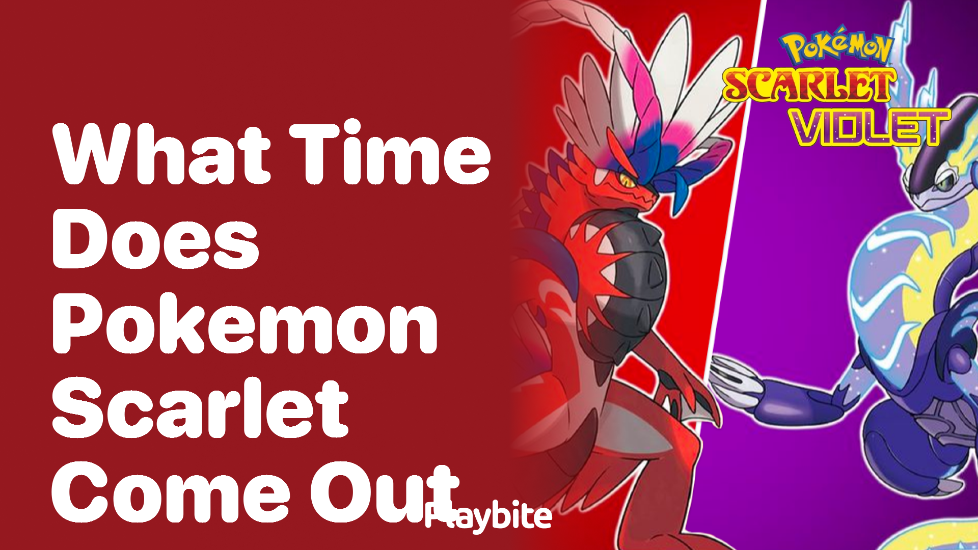 What time does Pokemon Scarlet come out?